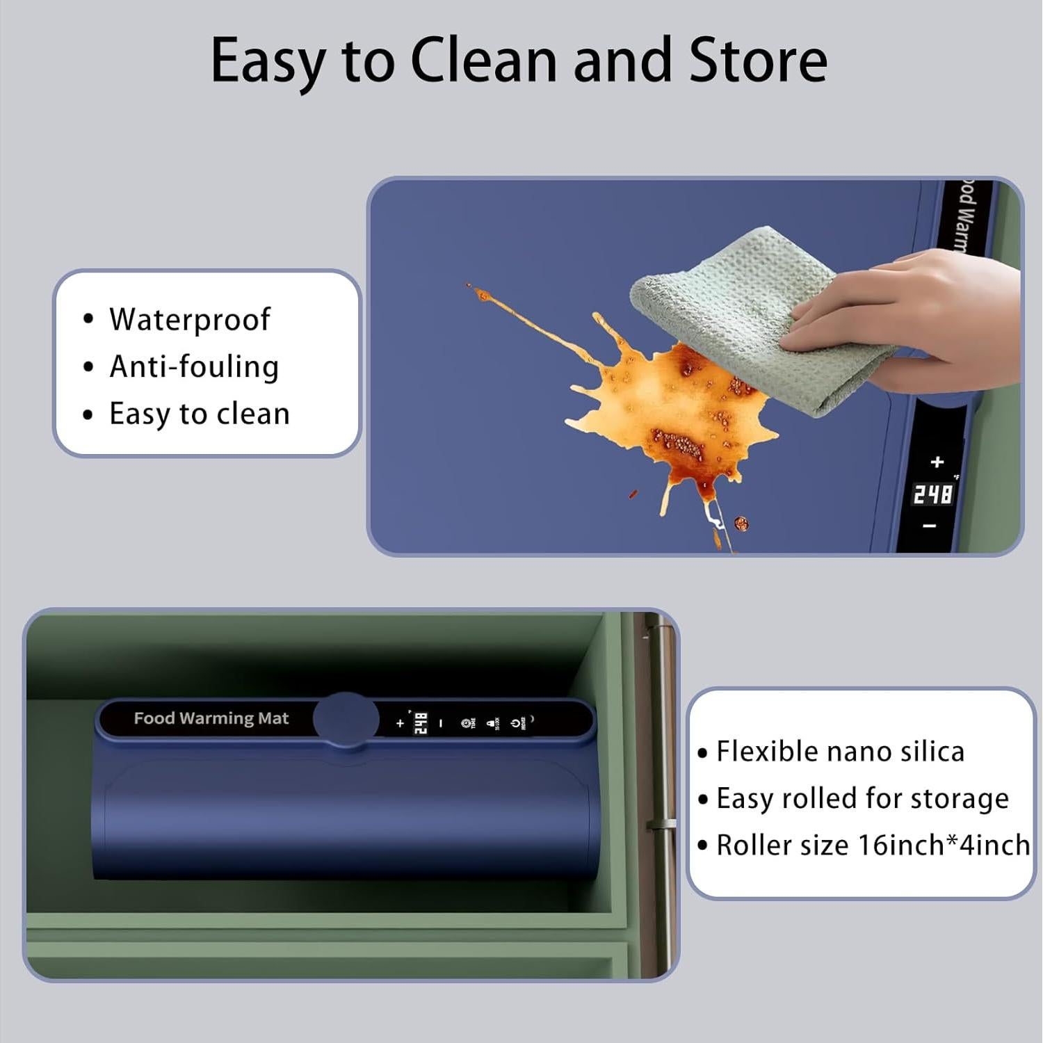 Alfombrilla Calentadora Eléctrica HuiLi 60x38 cm 9 Temperaturas