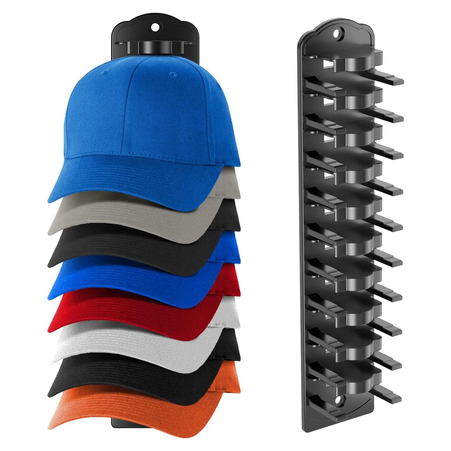 Organizador de Gorras de Béisbol KEAMIMU Negro 1 Estante