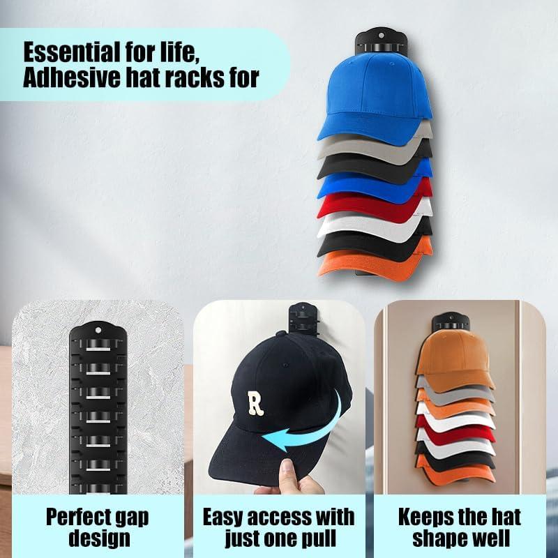 Organizador de Gorras de Béisbol KEAMIMU Negro 1 Estante