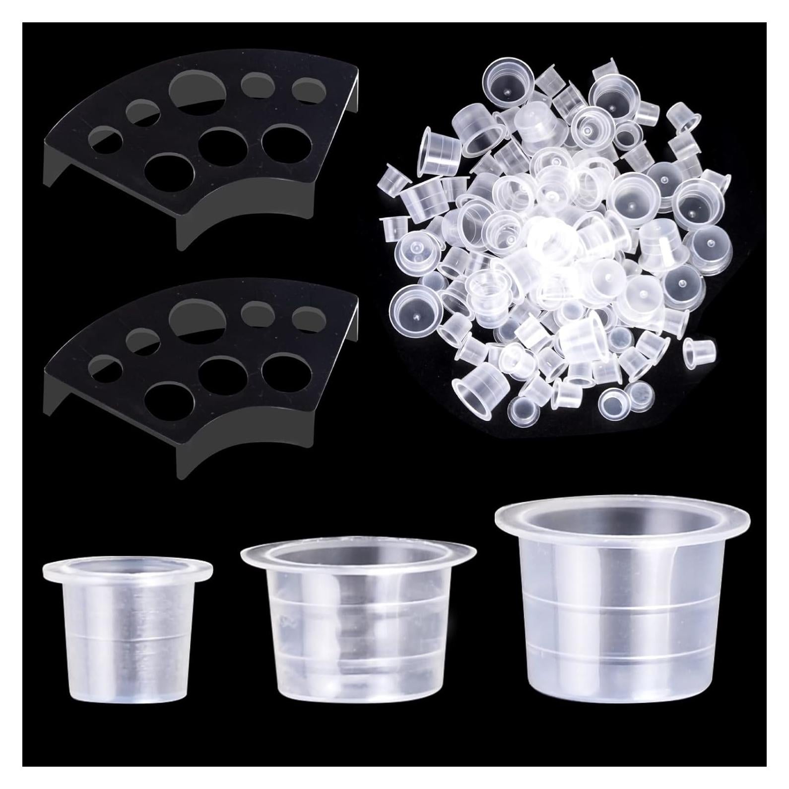 Tazas de Tinta para Tatuajes UPTATSUPPLY 300 Pcs Mixto