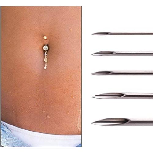 Agujas de Perforación Corporal YTATTOO 25 Piezas 12g a 20g