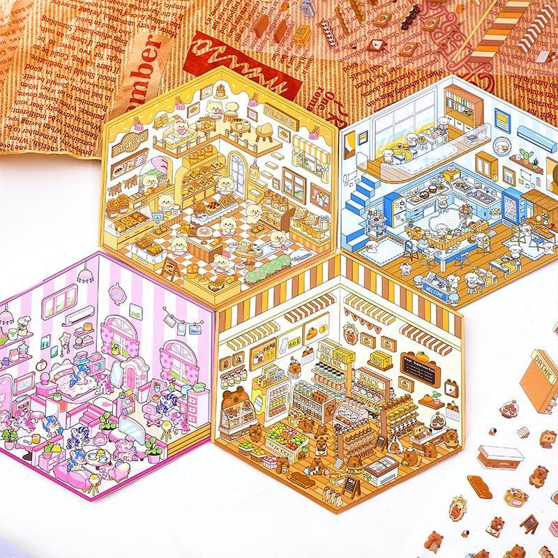 Calcomanías 3D DIY Genérico - Mini Hospital, Panda y Más