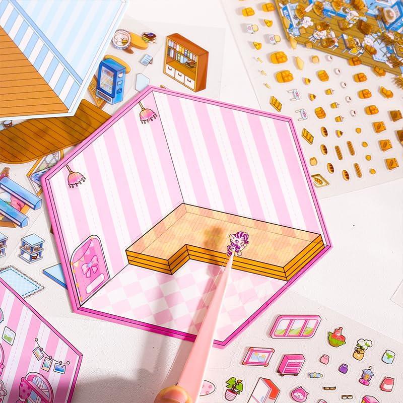 Calcomanías 3D DIY Genérico - Mini Hospital, Panda y Más