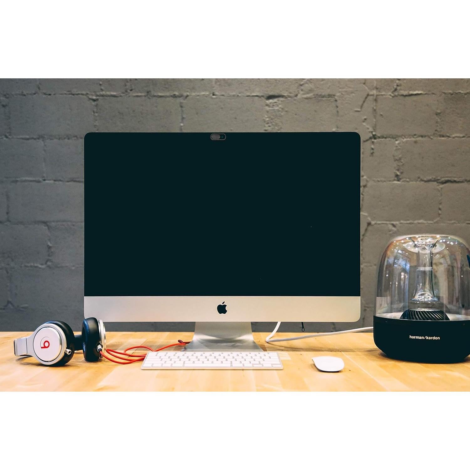 Paquete de 3 Cubiertas de Webcam de Madera Ébano Natural