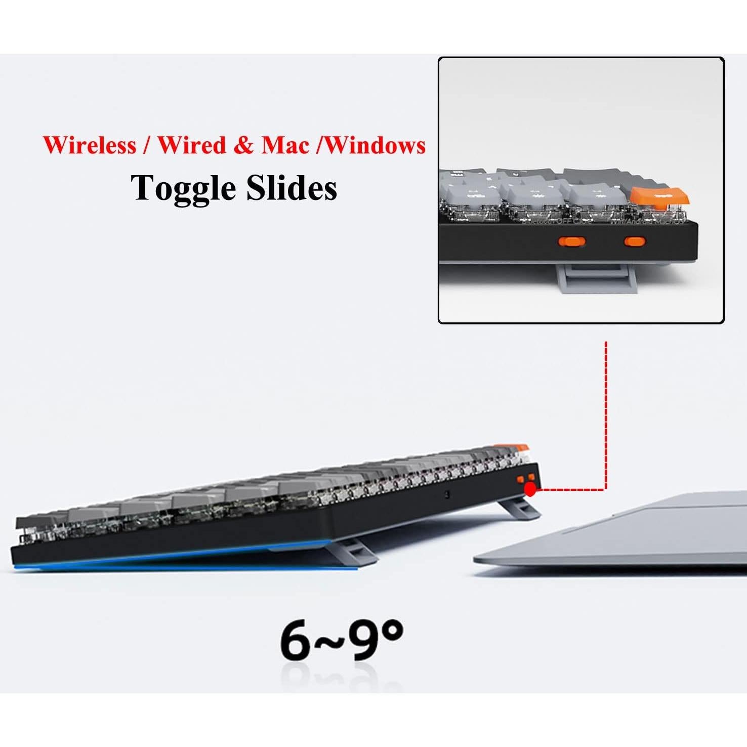 Teclado Mecánico Inalámbrico Keychron K3 V2 84 Teclas Retroiluminado