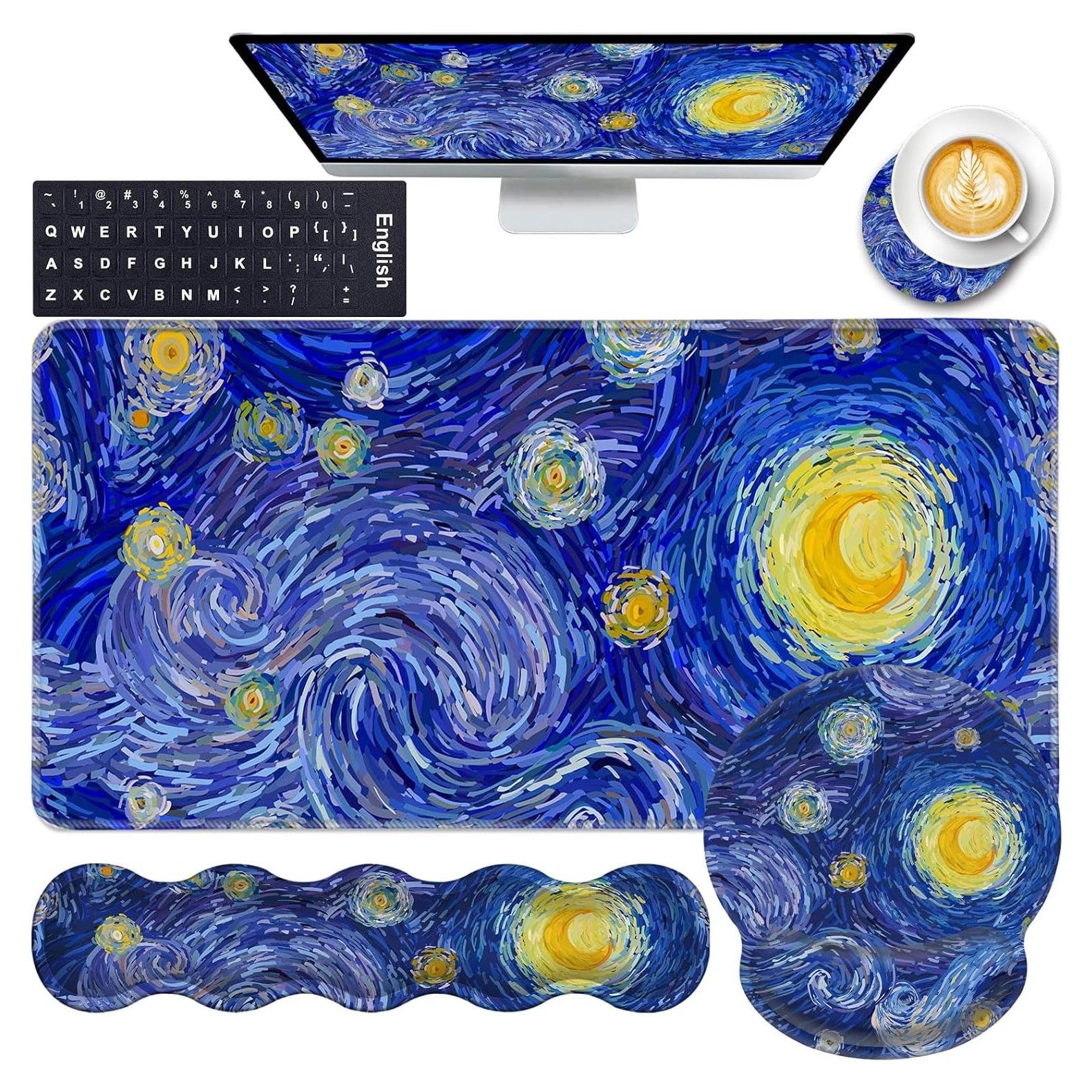 Alfombrilla de Escritorio Ergonómica CICPLKSE Cielo Nocturno