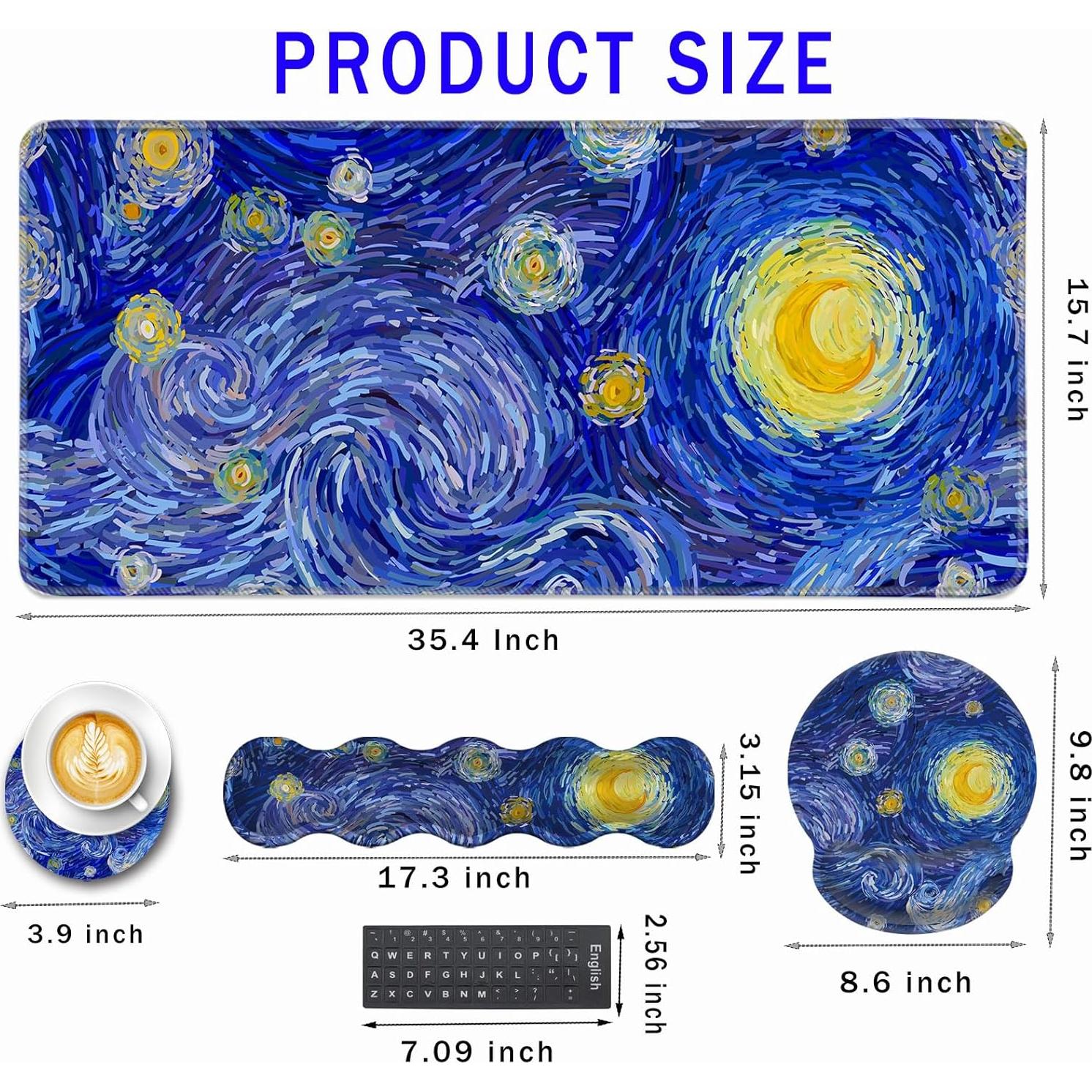 Alfombrilla de Escritorio Ergonómica CICPLKSE Cielo Nocturno