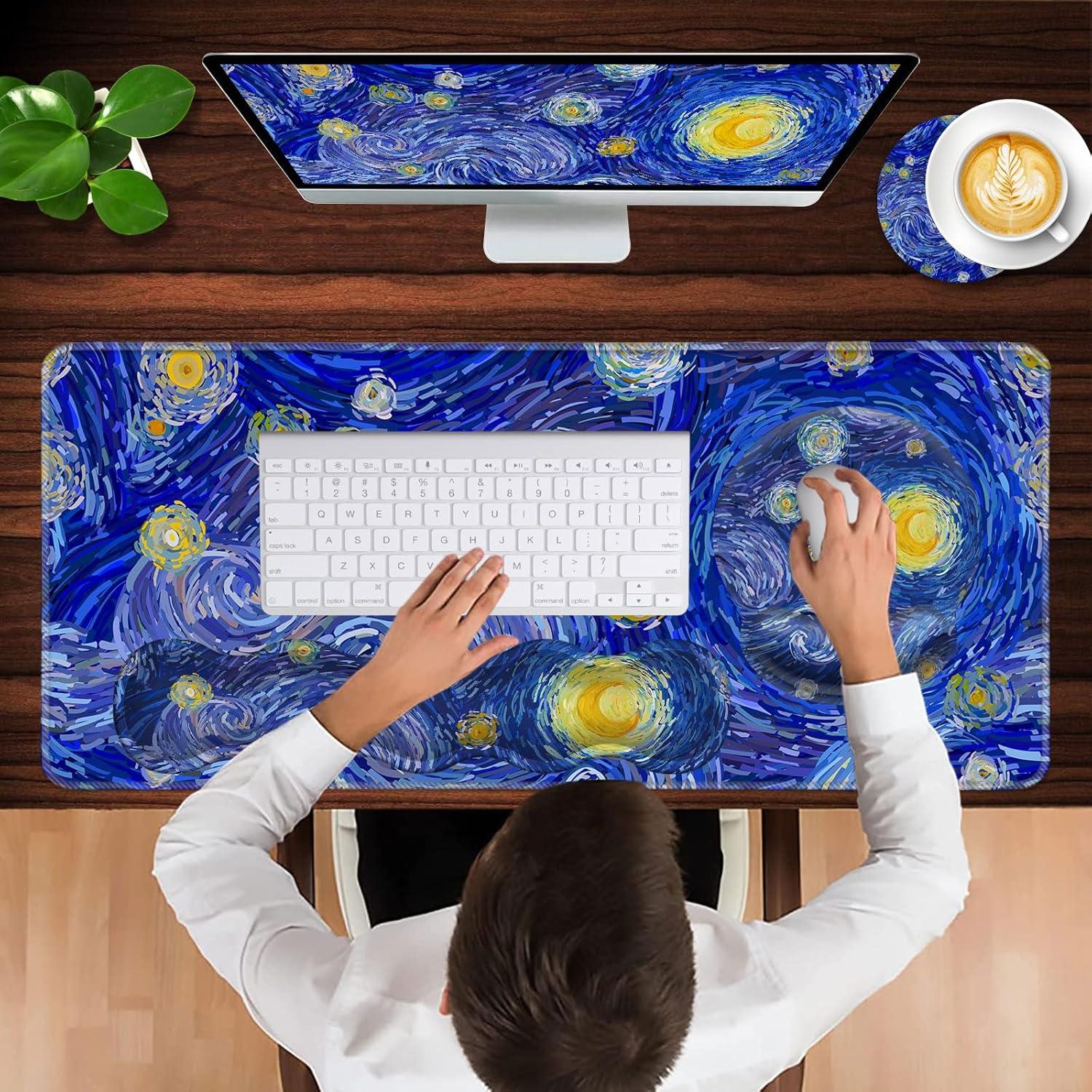 Alfombrilla de Escritorio Ergonómica CICPLKSE Cielo Nocturno