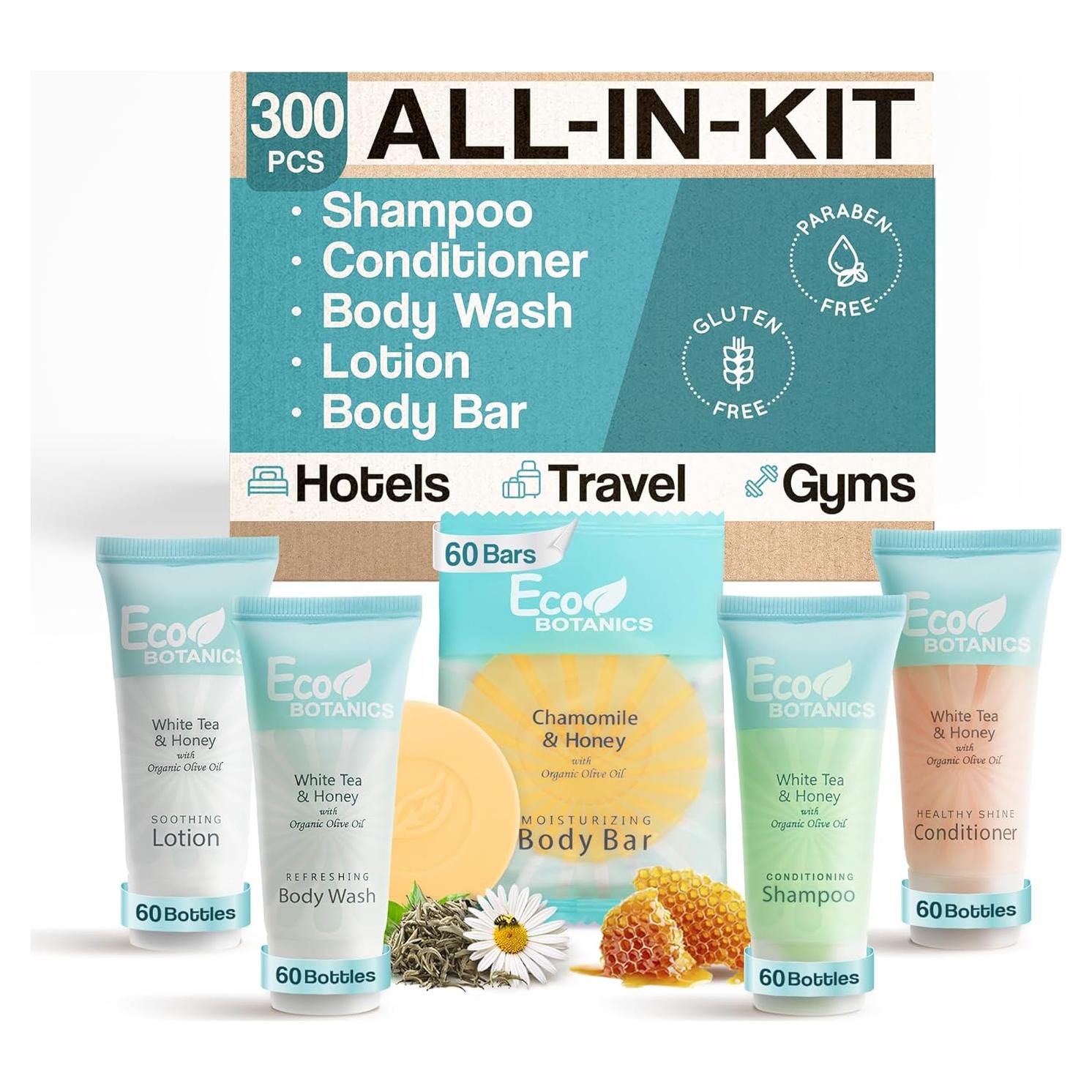 Set de Artículos de Tocador Eco Botanics 300 Piezas 24g