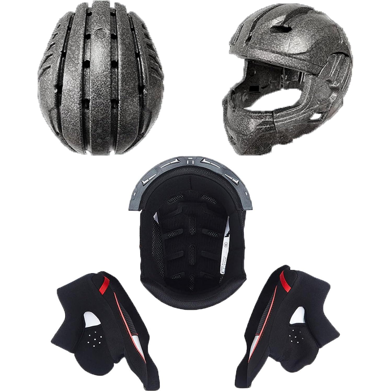 Casco de Motocicleta kaESE MT-30 Fibra de Carbono Rojo