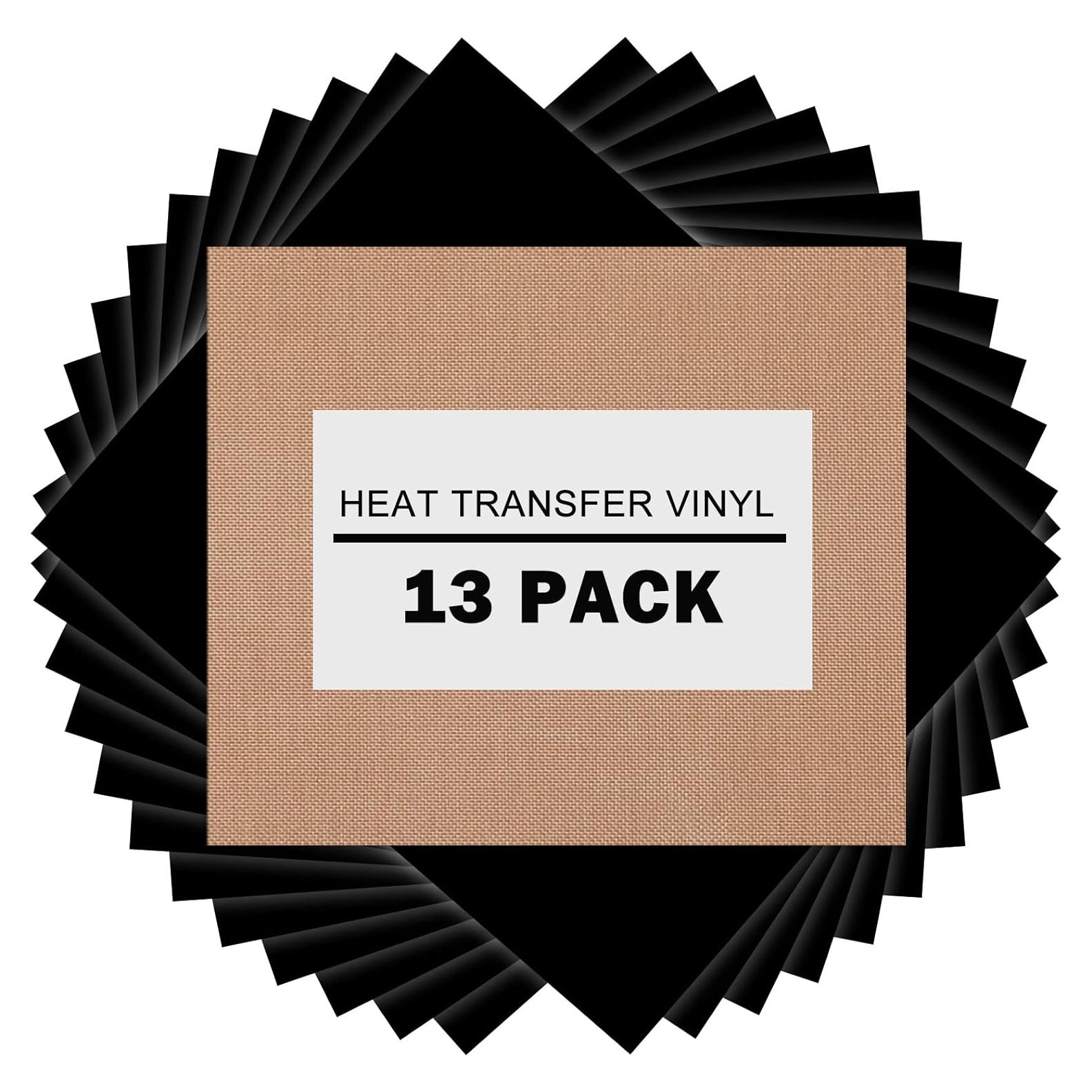 Vinilo de Transferencia de Calor Negro XSEINO 30.48x25.4 cm