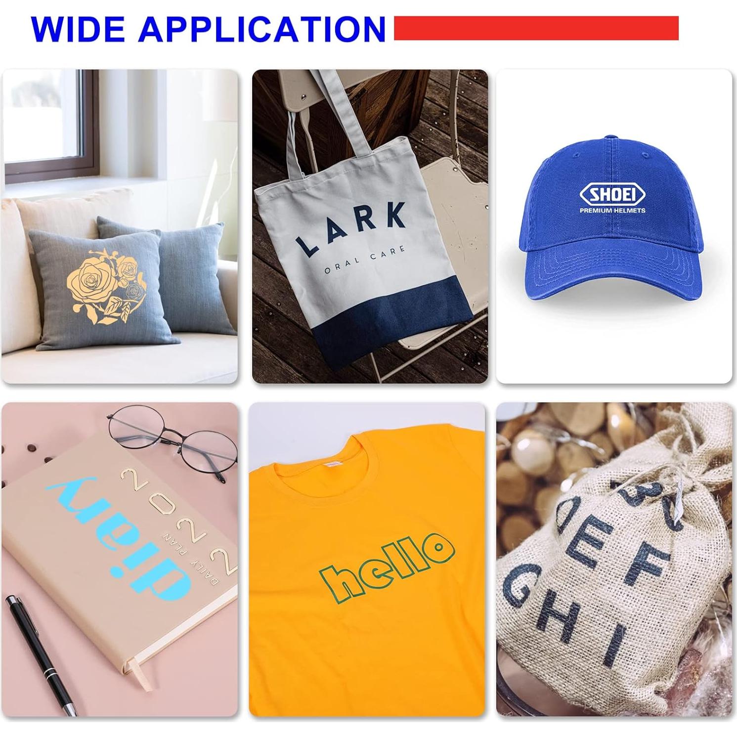 Vinilo de Transferencia de Calor Negro XSEINO 30.48x25.4 cm