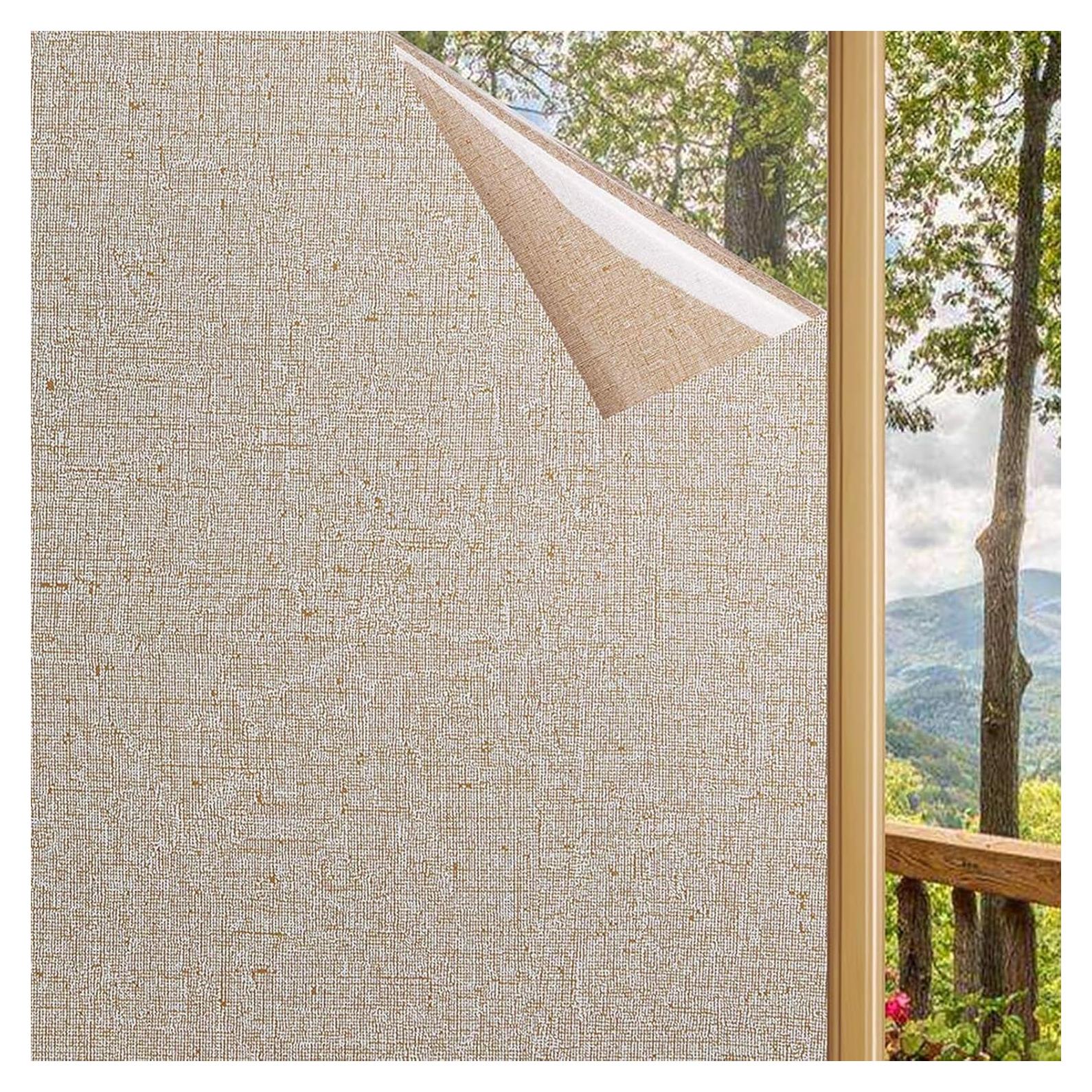 Película de Ventana Lemon Cloud 30x200 cm Marrón Sin Adhesivo