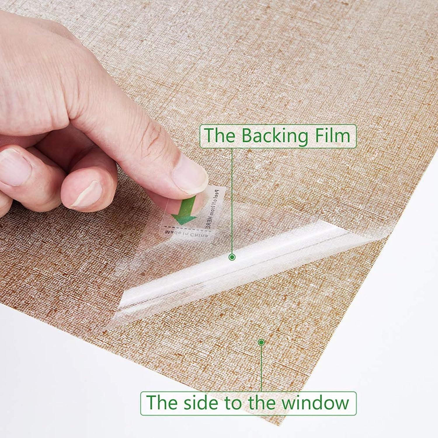 Película de Ventana Lemon Cloud 30x200 cm Marrón Sin Adhesivo