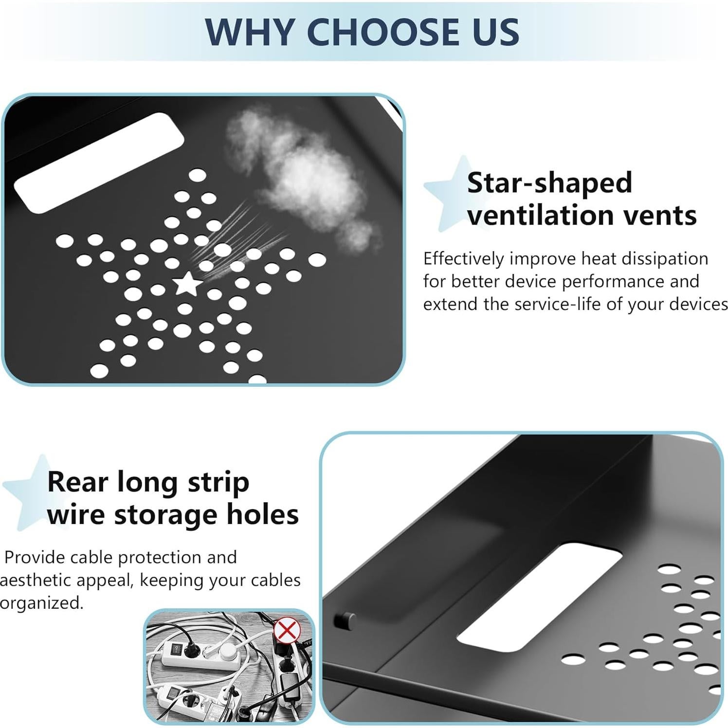 Estante Flotante MEEMENG para Proyector y DVD 28.6x21cm
