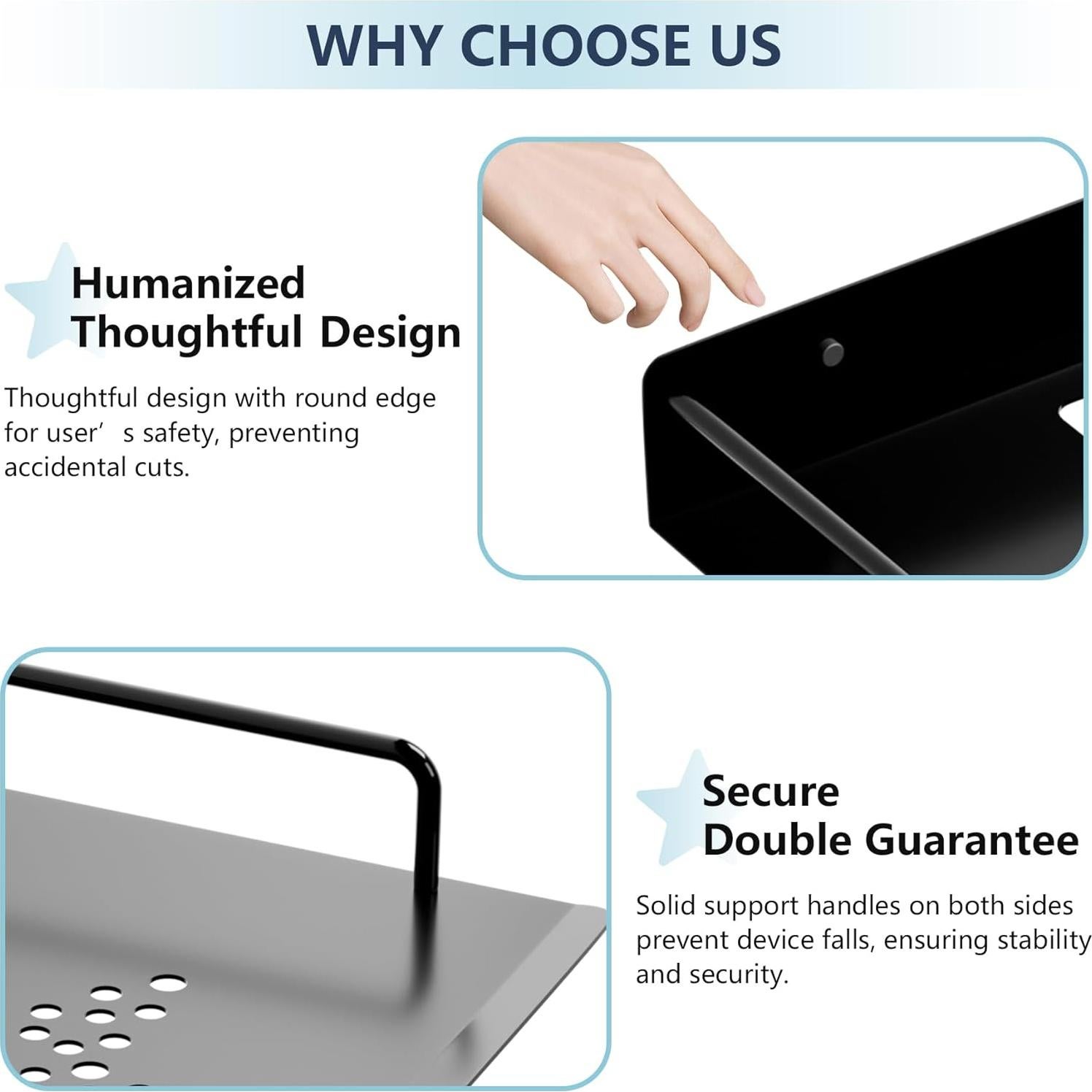 Estante Flotante MEEMENG para Proyector y DVD 28.6x21cm