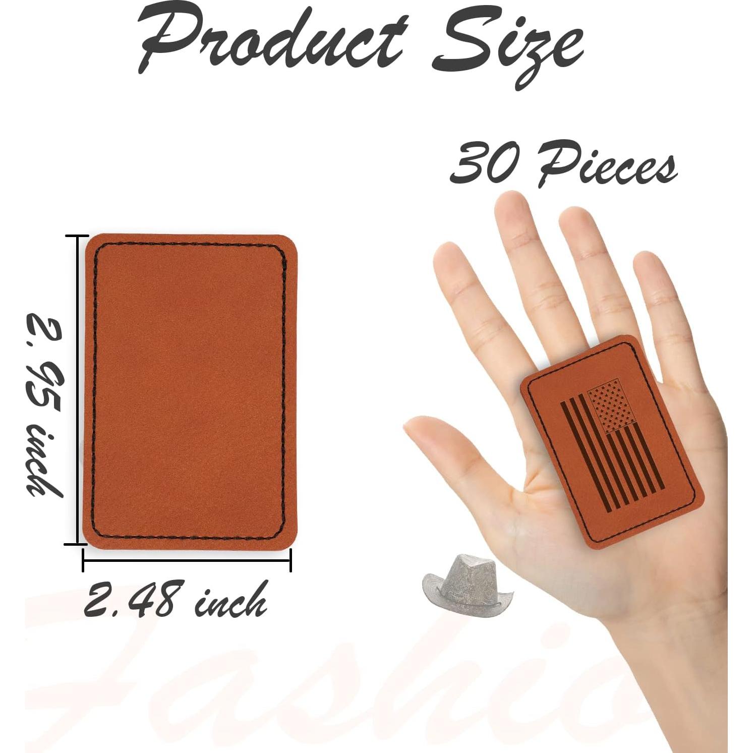 Parches de Cuero Sintético BENBO 15 Piezas 7.62x5.08cm