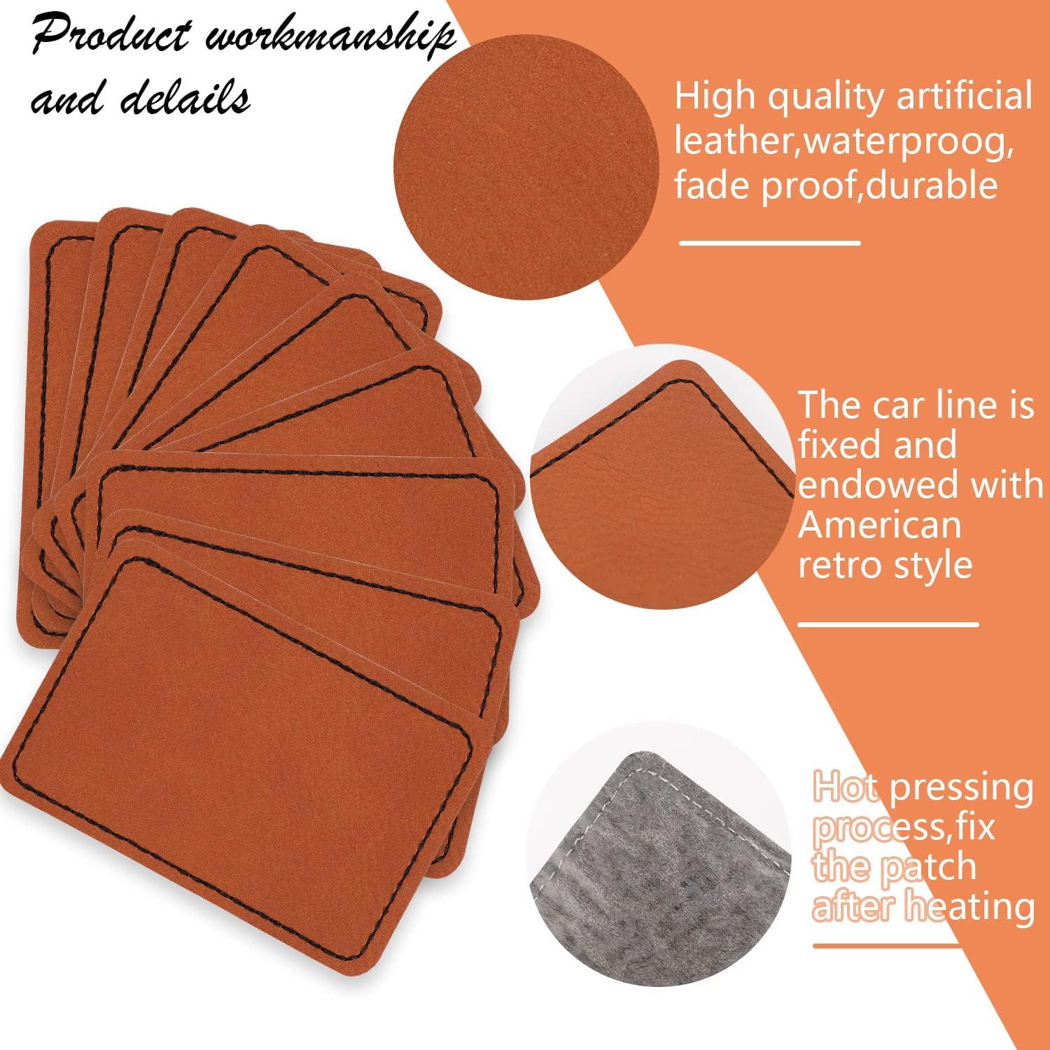 Parches de Cuero Sintético BENBO 15 Piezas 7.62x5.08cm