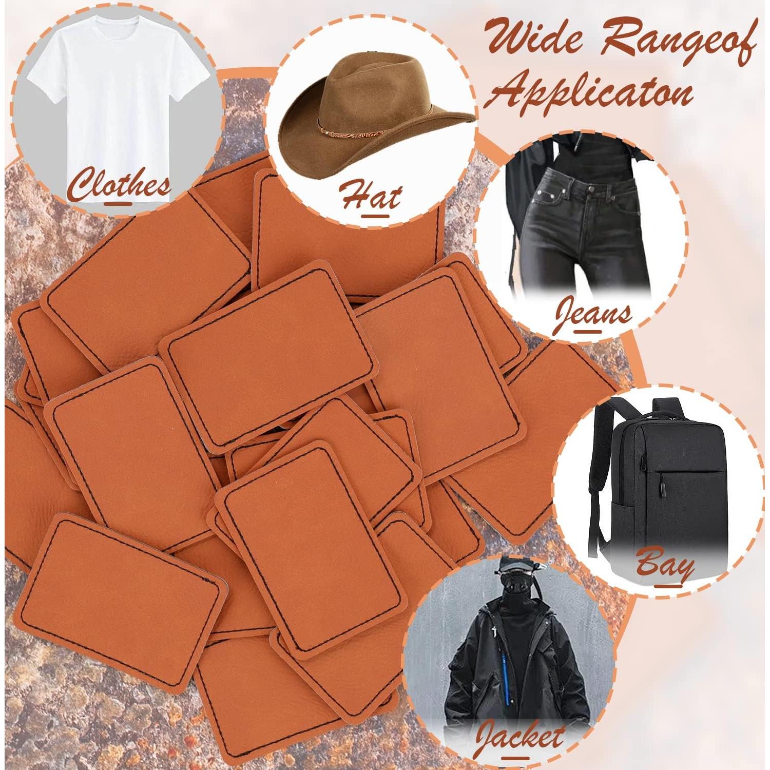 Parches de Cuero Sintético BENBO 15 Piezas 7.62x5.08cm