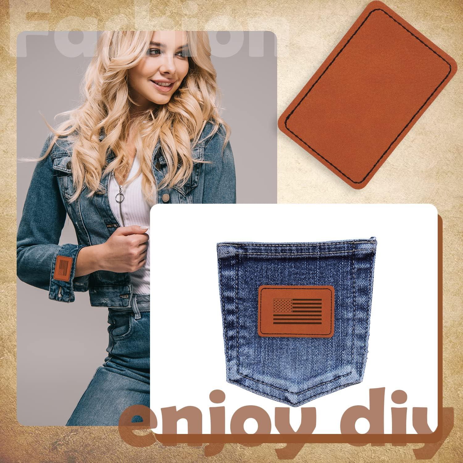 Parches de Cuero Sintético BENBO 15 Piezas 7.62x5.08cm