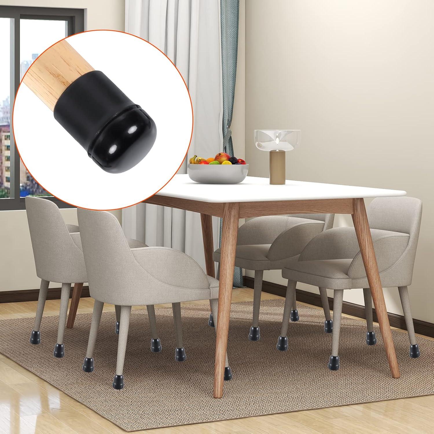 Deslizadores de Pierna de Silla Ezprotekt 24 Pcs Teflón S