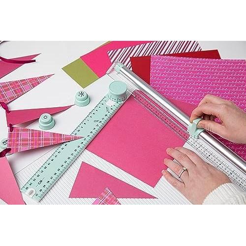 Tablero de Puntuación y Cortador Sizzix 30x30cm Menta/Blanco