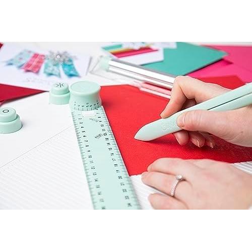 Tablero de Puntuación y Cortador Sizzix 30x30cm Menta/Blanco