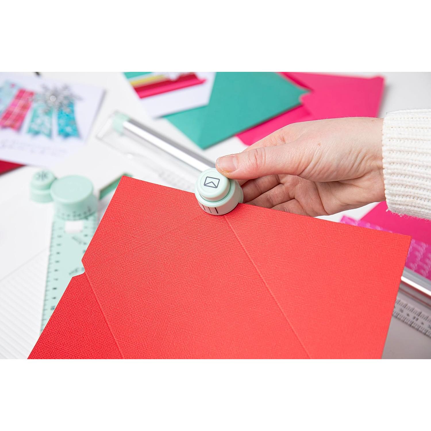 Tablero de Puntuación y Cortador Sizzix 30x30cm Menta/Blanco