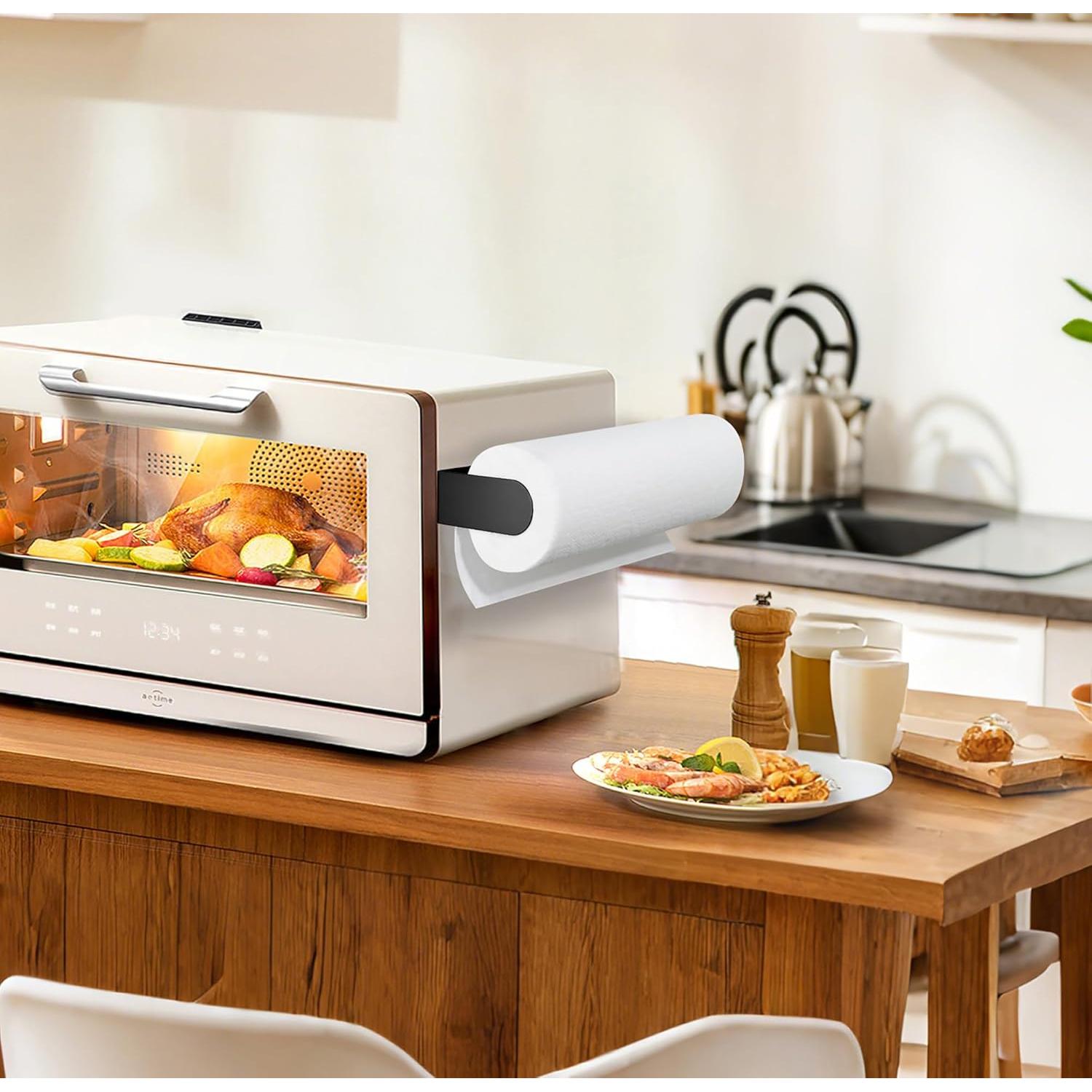 Soporte Magnético para Toallas de Papel DELITON Negro 28.7x10.9 cm