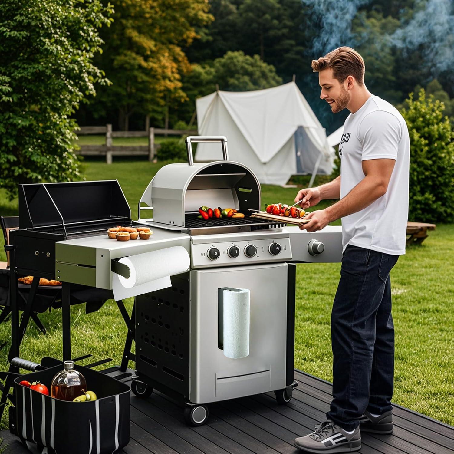 Soporte Magnético para Toallas de Papel DELITON Negro 28.7x10.9 cm