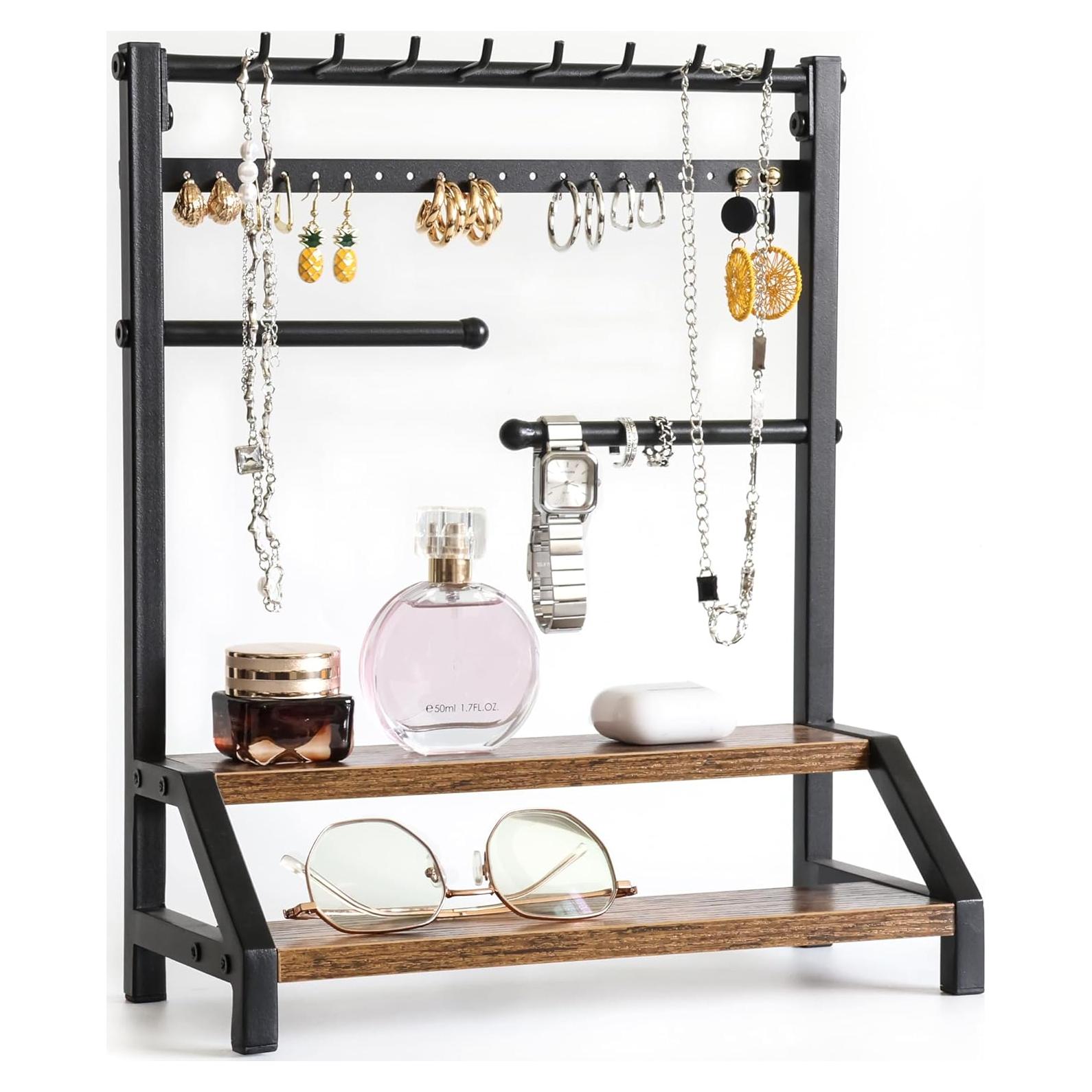 Organizador de Joyería y Perfumes Rusnugic Negro 36.5cm