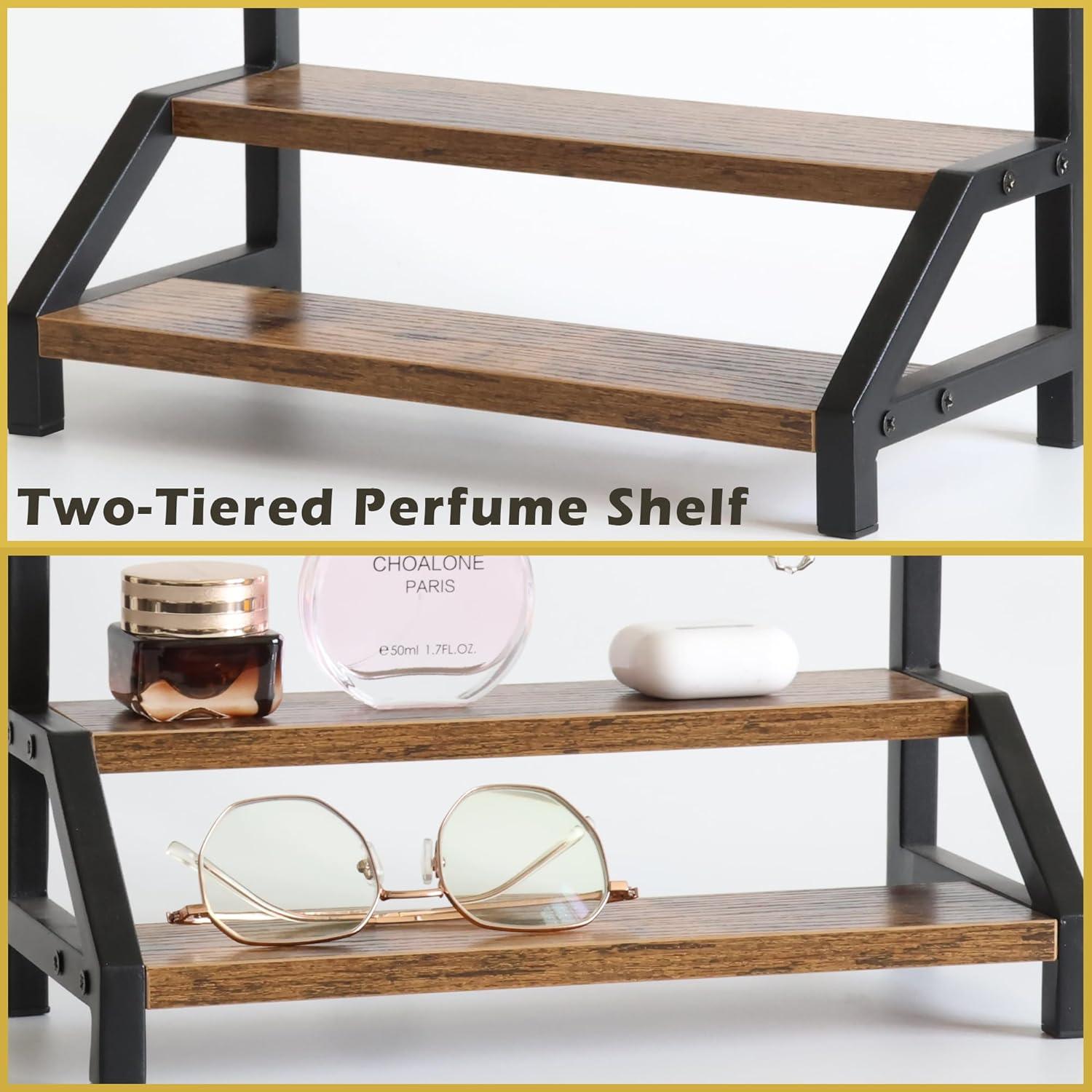 Organizador de Joyería y Perfumes Rusnugic Negro 36.5cm