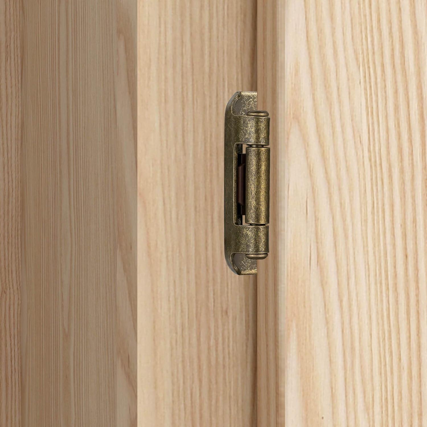 Paquete de 4 bisagras de bronce antiguo Vallecloud 1.27 cm