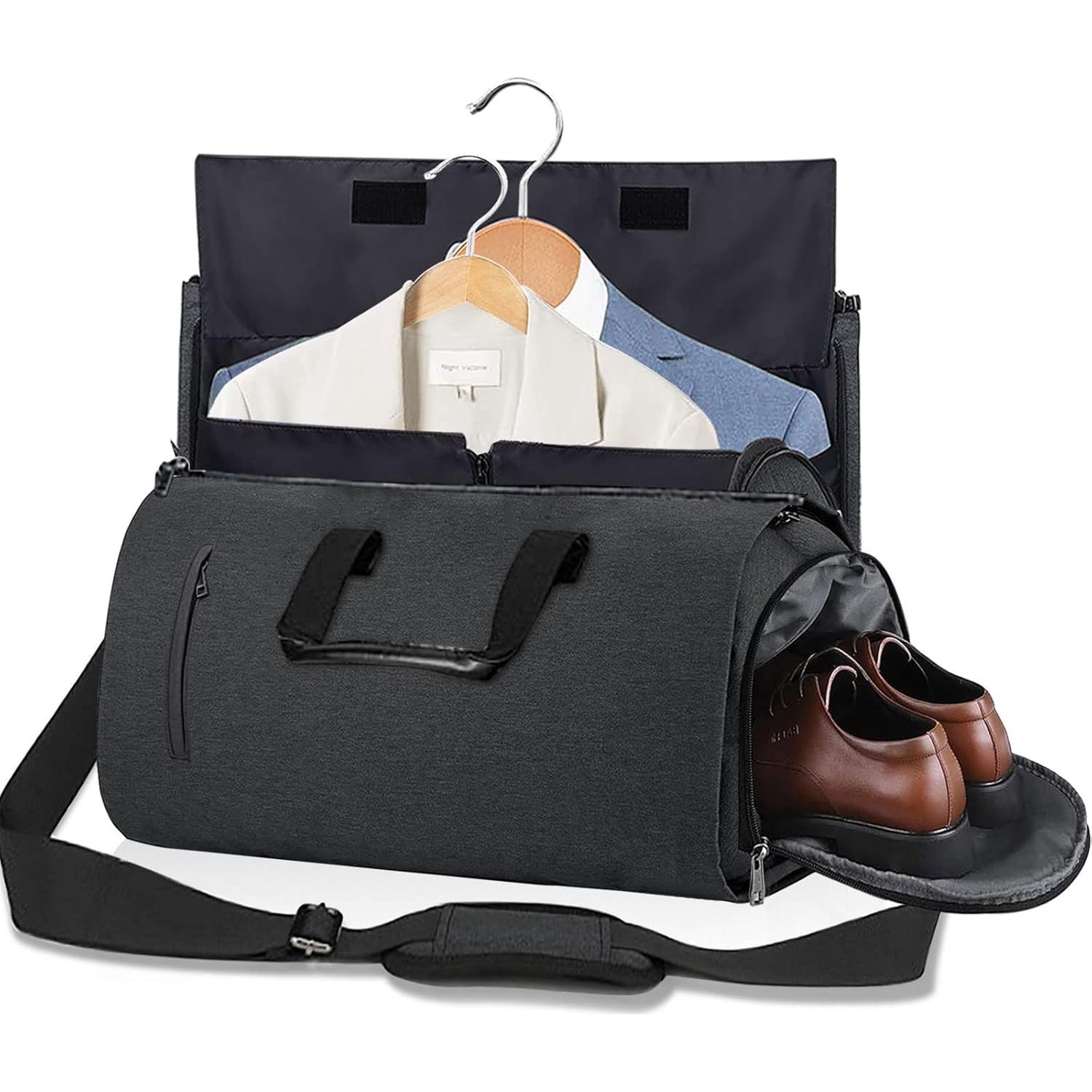 Bolsa de Ropa Duffel Convertible MOVOYEE 45L - Negro