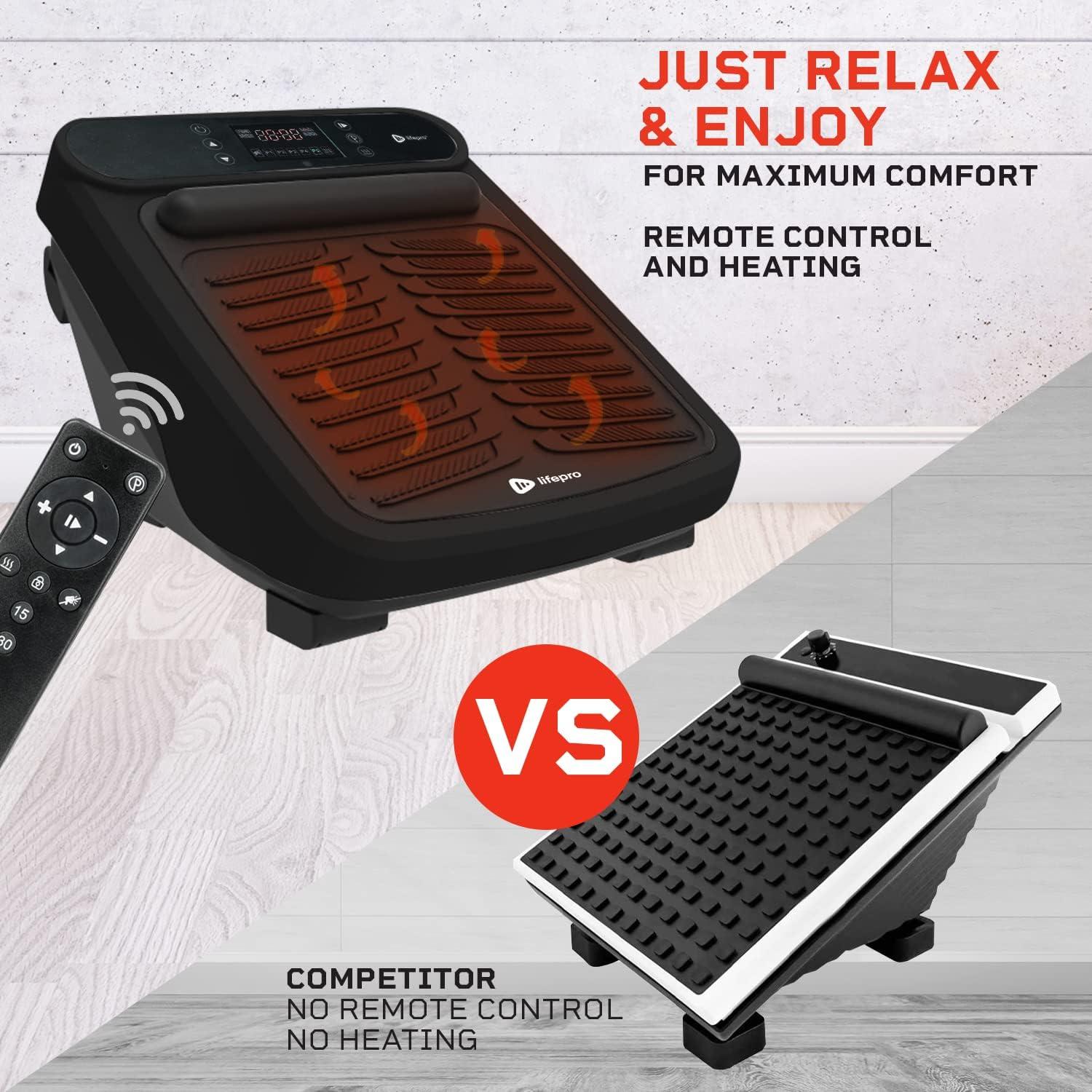 Masajeador de pies LifePro VibraCare con calor y 30 niveles