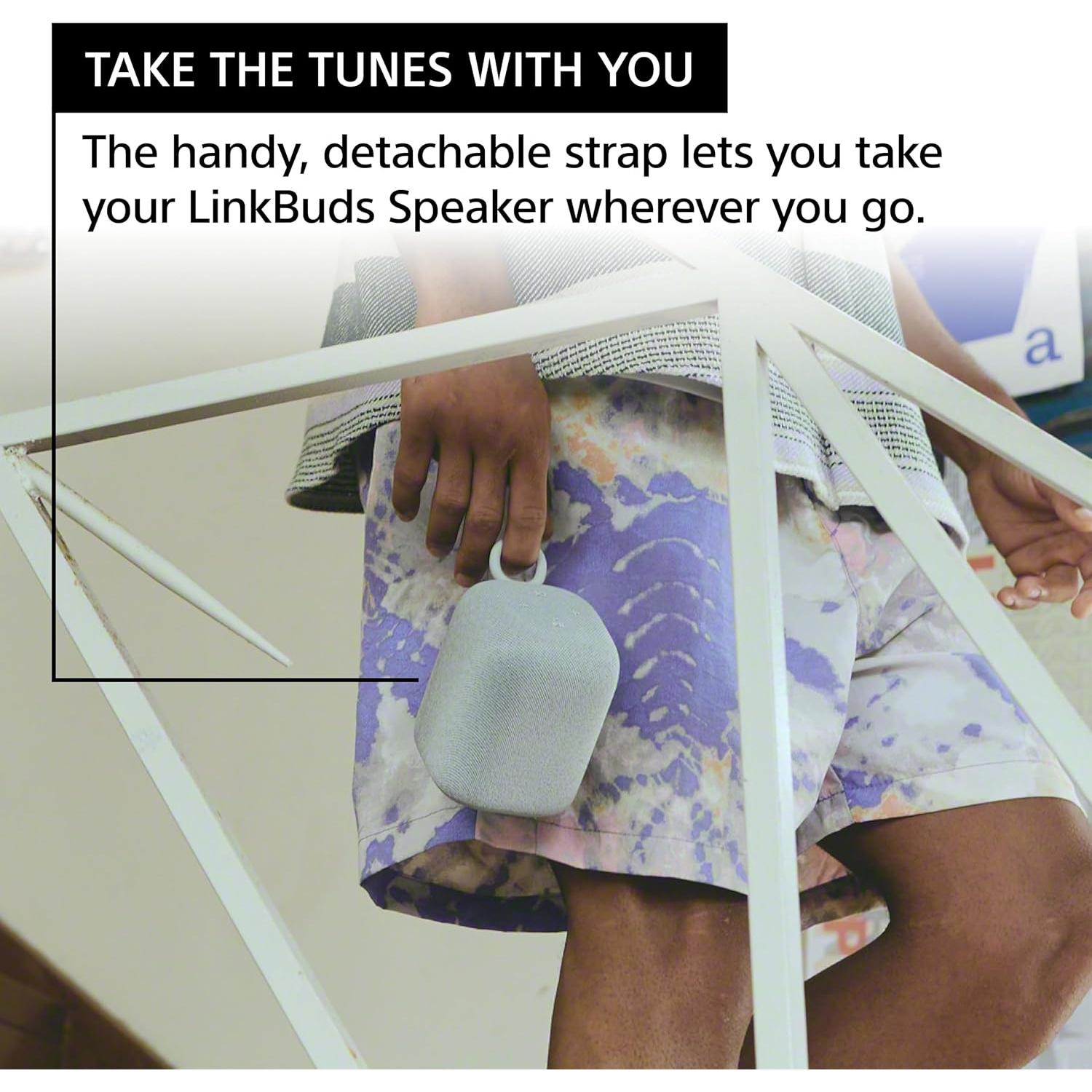 Altavoz Bluetooth Portátil Sony LinkBuds - Negro, 25h Batería