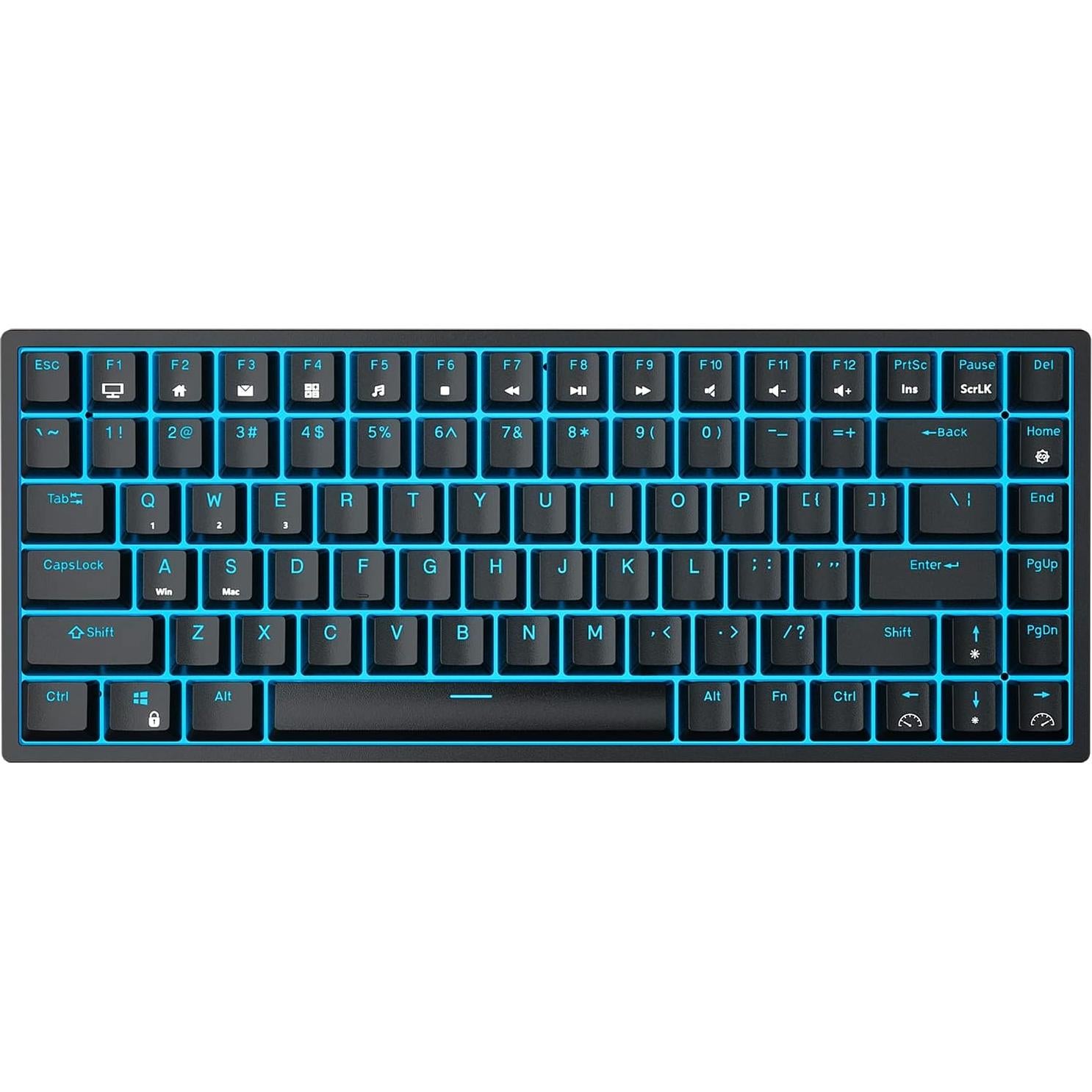 Teclado Mecánico RK ROYAL KLUDGE RK84 Retroiluminado Azul 75%