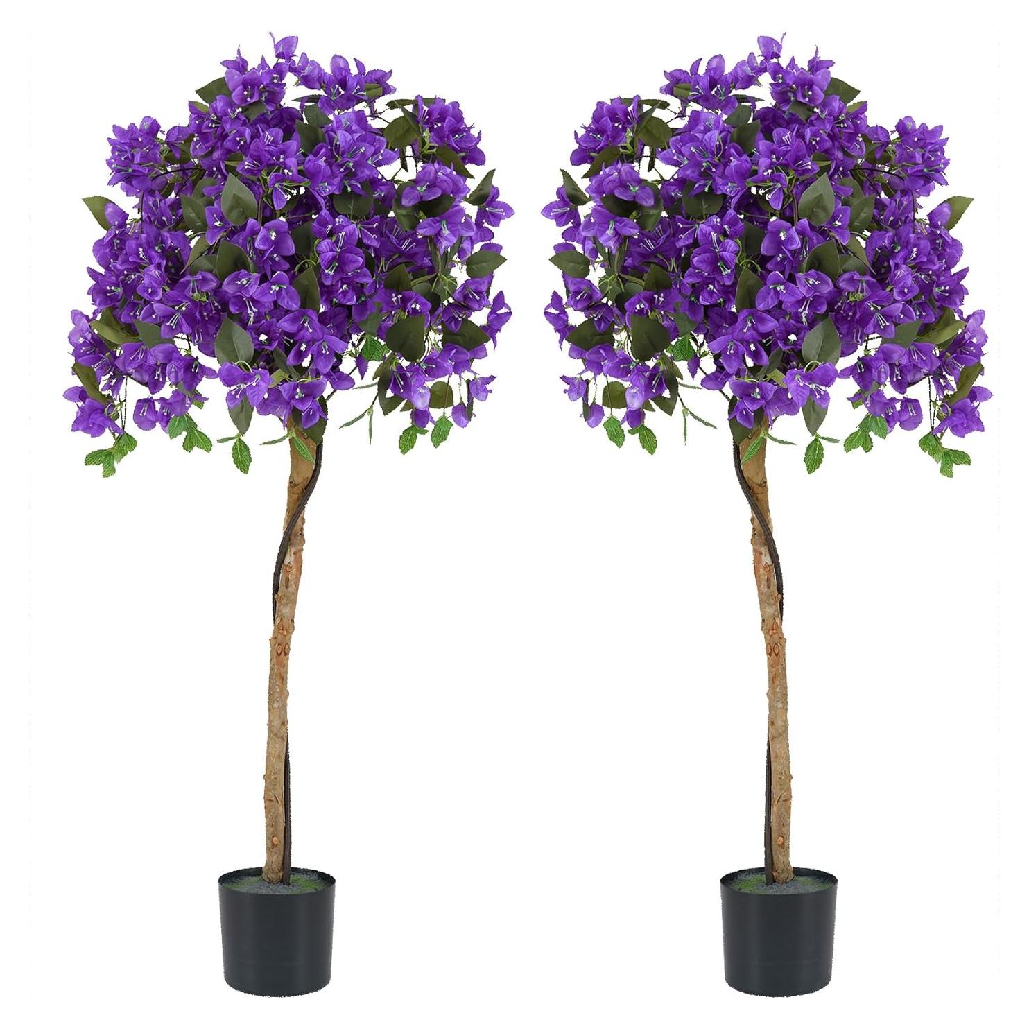 Árbol Artificial Bugambilia SAFEPLUS 135.89cm 2 Unidades Púrpura