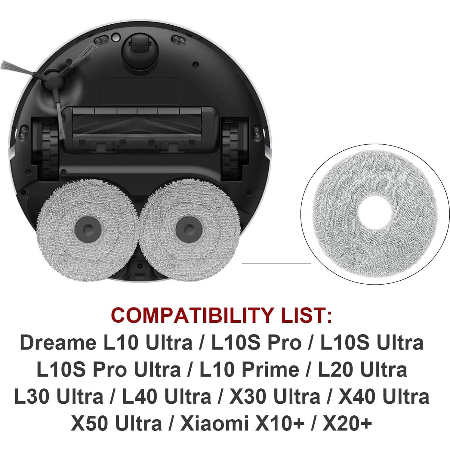 Almohadillas de Mopa 4Pack MsDaos para Aspiradoras Dreame