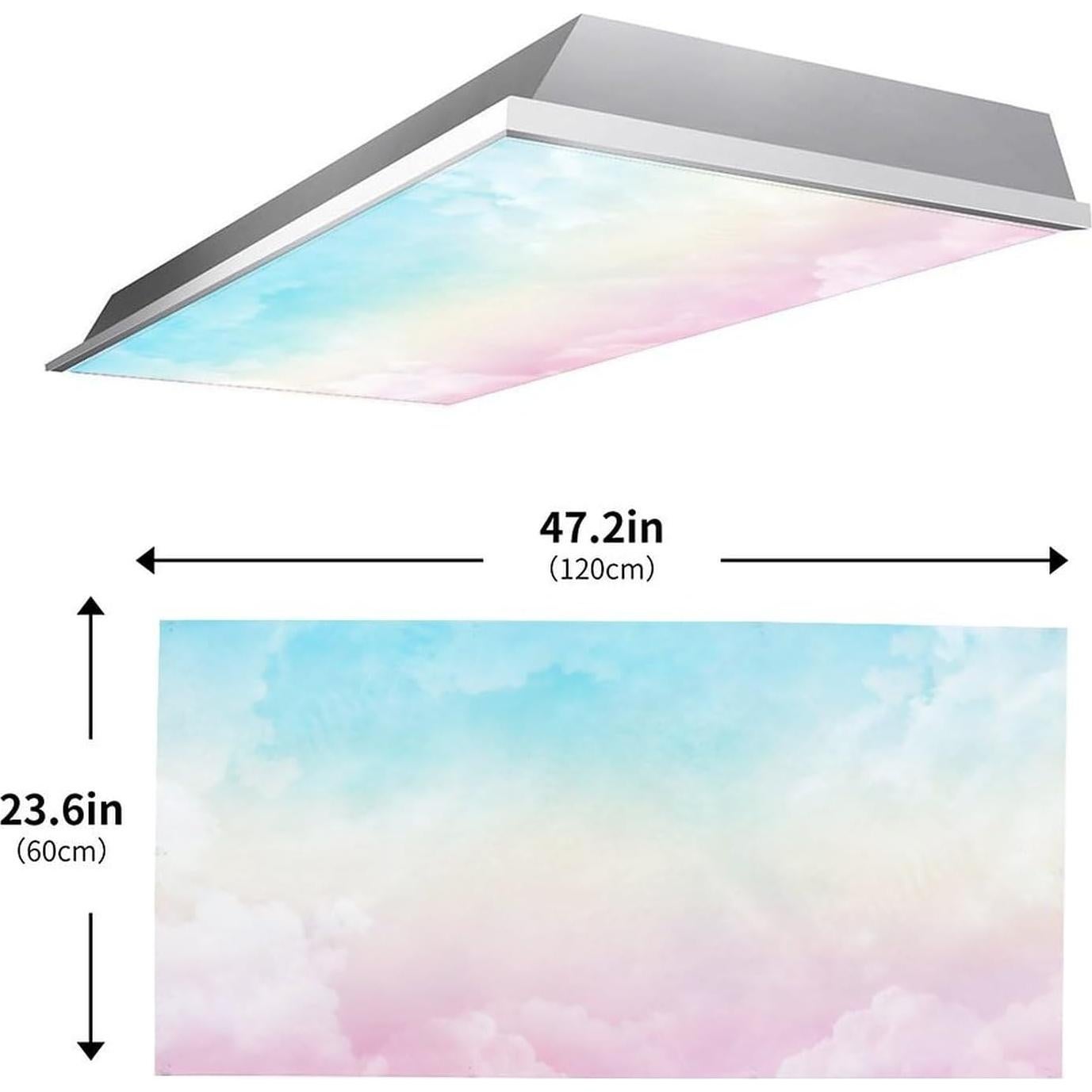 Cubiertas de Luz Fluorescente Dujupu 2 Piezas 1.22x0.61m