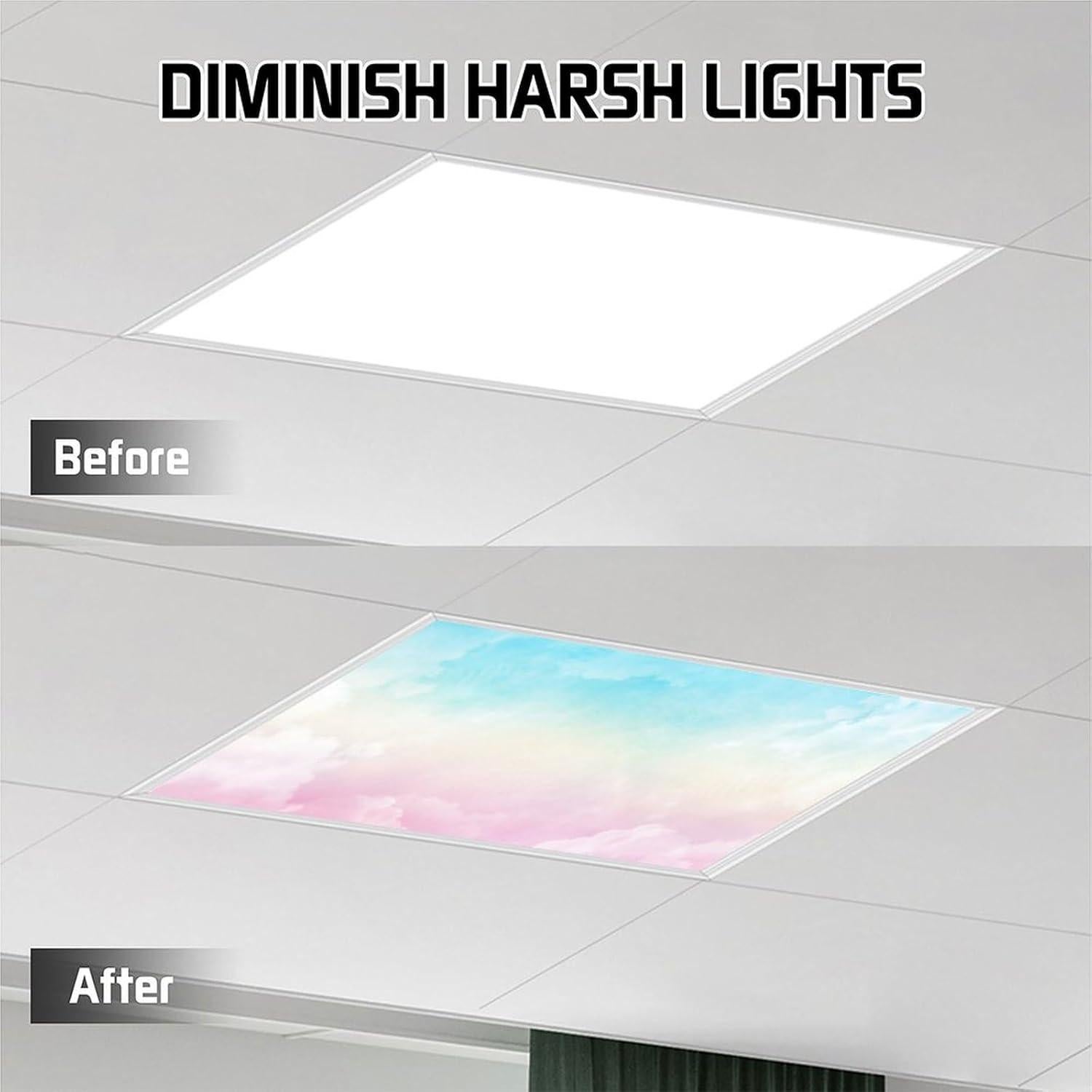 Cubiertas de Luz Fluorescente Dujupu 2 Piezas 1.22x0.61m