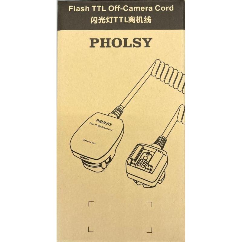 Cable de sincronización de flash PHOLSY TTL para Nikon - 2 m
