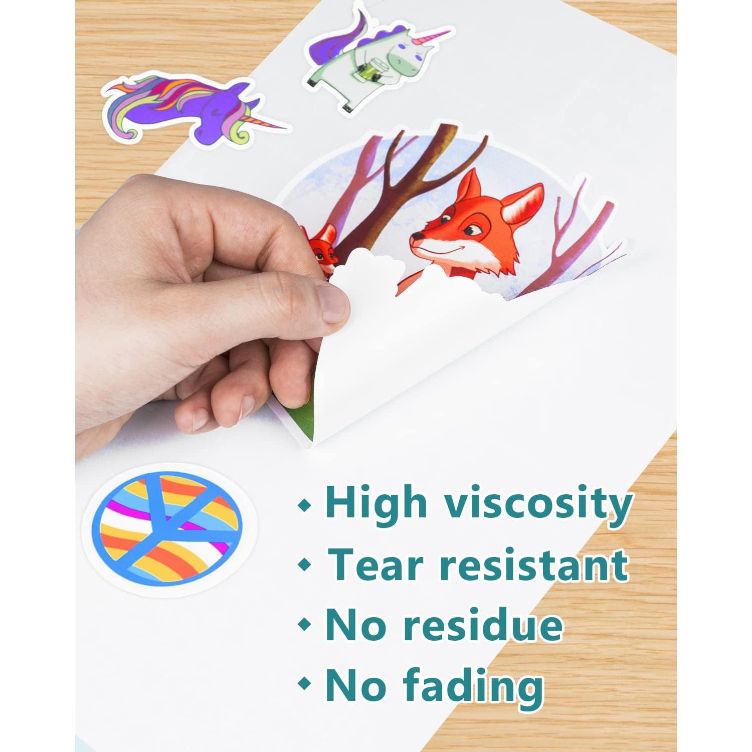 Papel de Etiquetas de Vinilo Mate Gwybkq 30 Hojas 21x28 cm