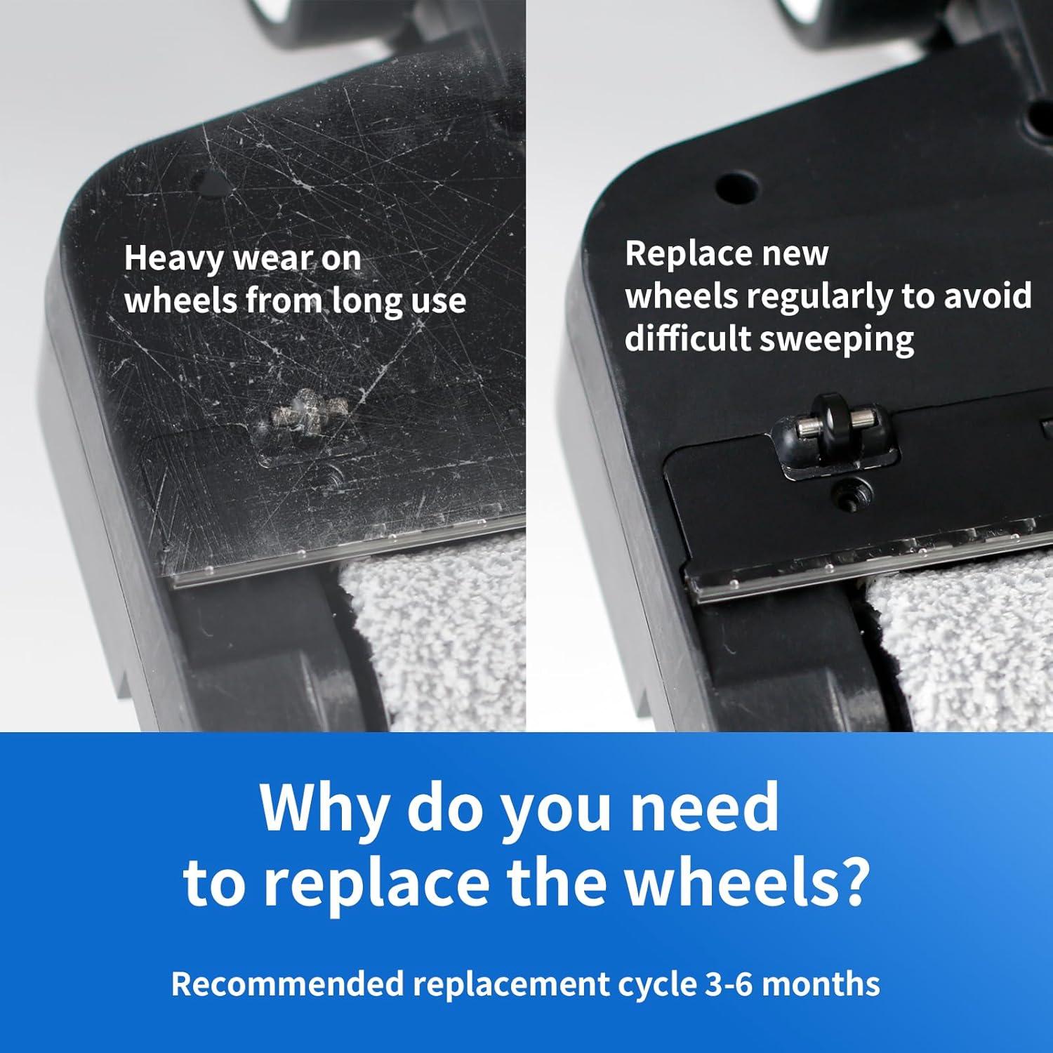 Ruedas de Reemplazo para Aspiradoras Tineco iFloor 3 S3 - 2 Piezas