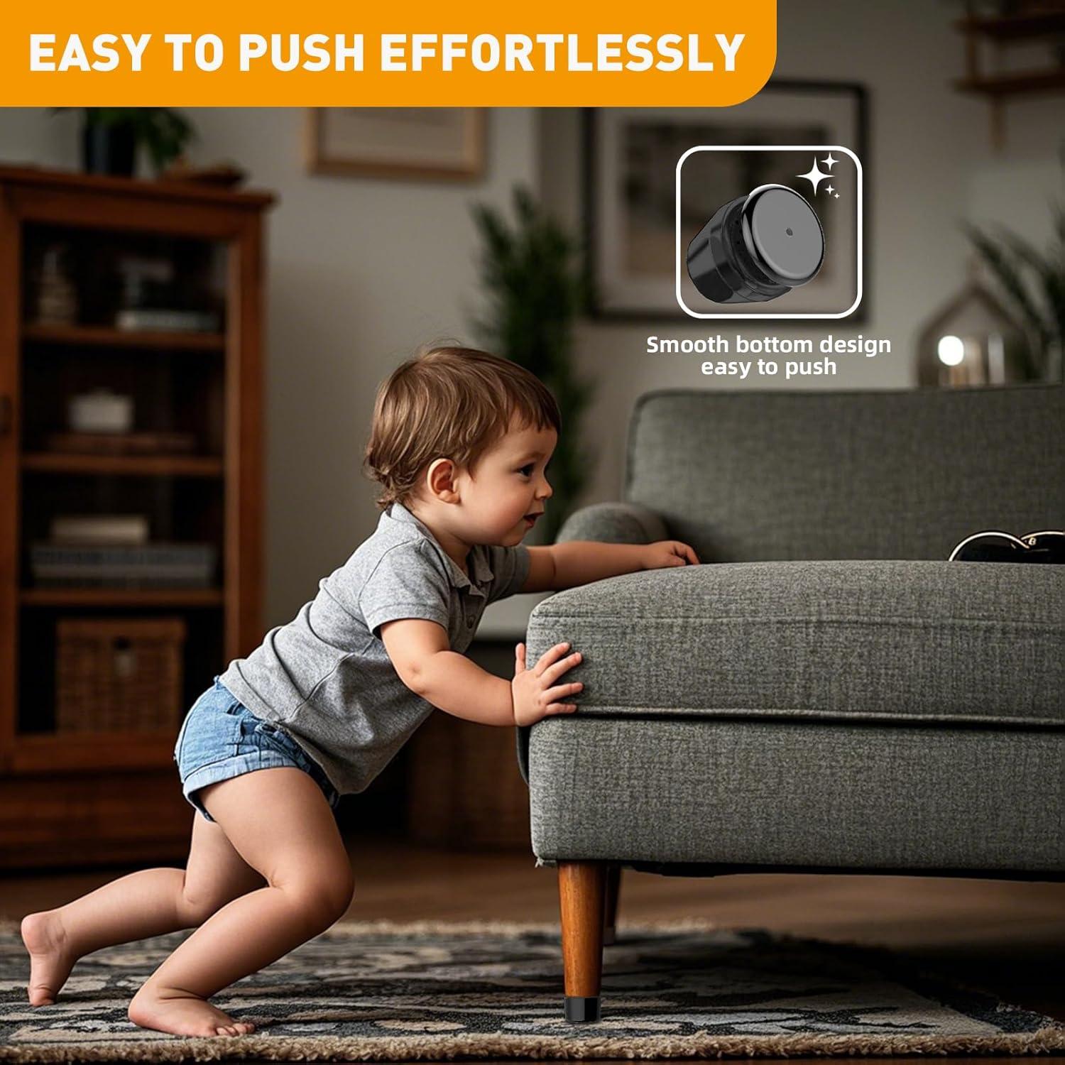 Deslizadores de Muebles CHWM 24 PCS para Alfombra 17-22mm