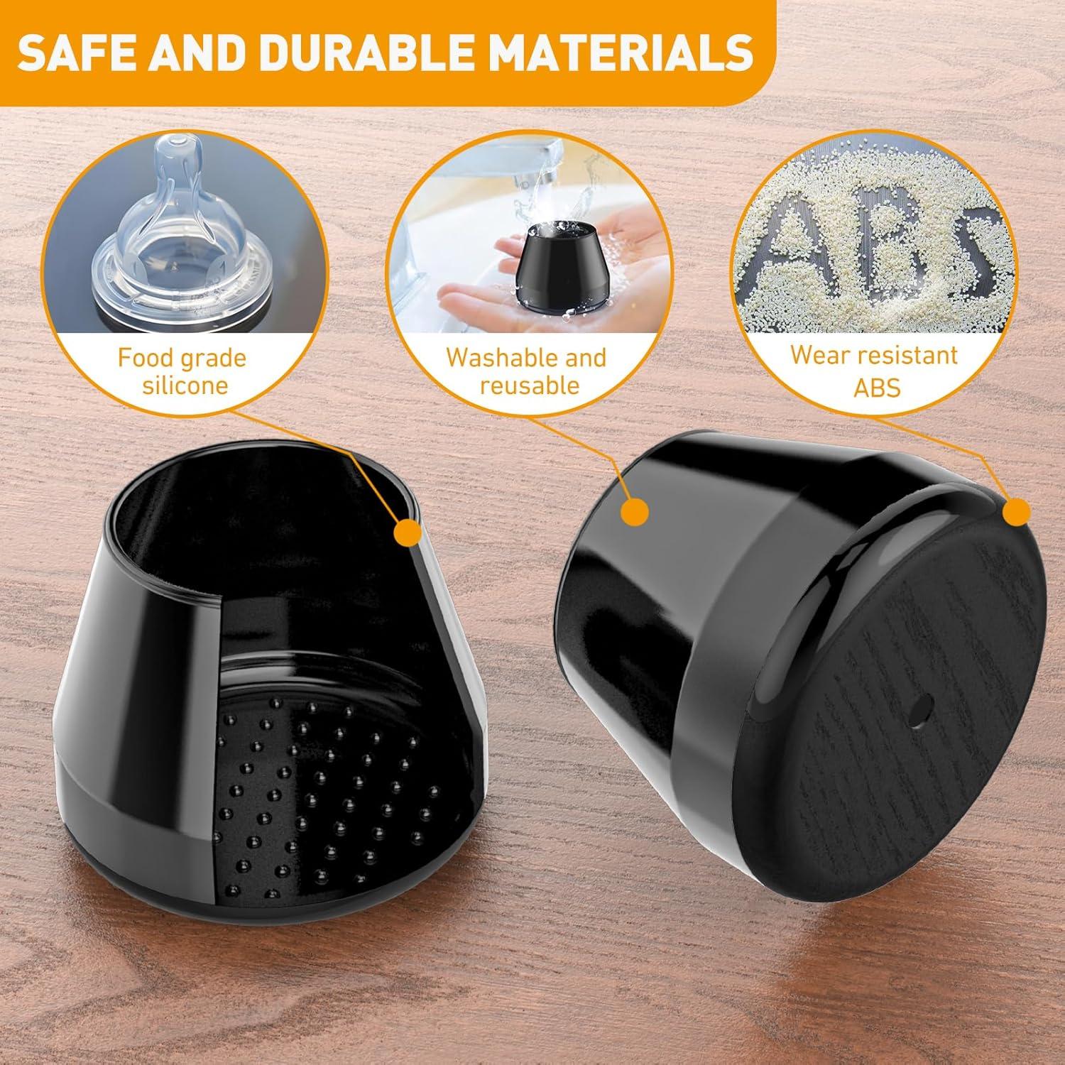 Deslizadores de Muebles CHWM 24 PCS para Alfombra 17-22mm