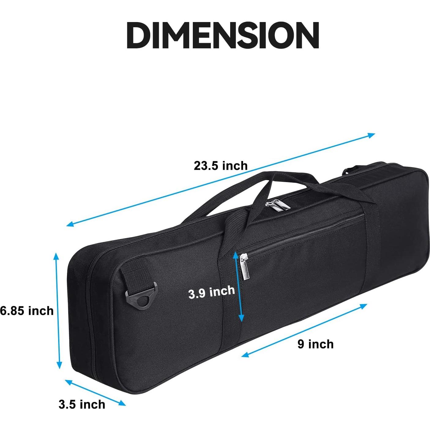 Bolsa de Ajedrez LEAP Negra con Compartimentos 59.69x8.89x17.4 cm