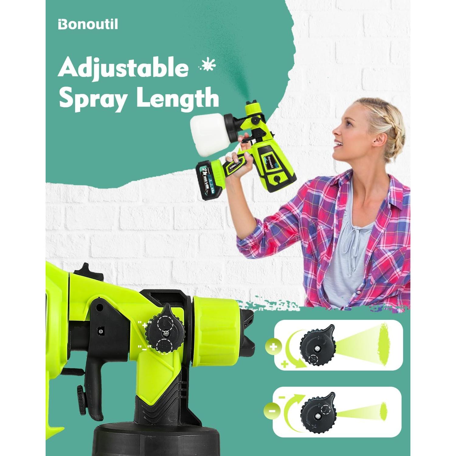 Pulverizador de pintura inalámbrico Bonoutil XR-HT-02 900ml 21V