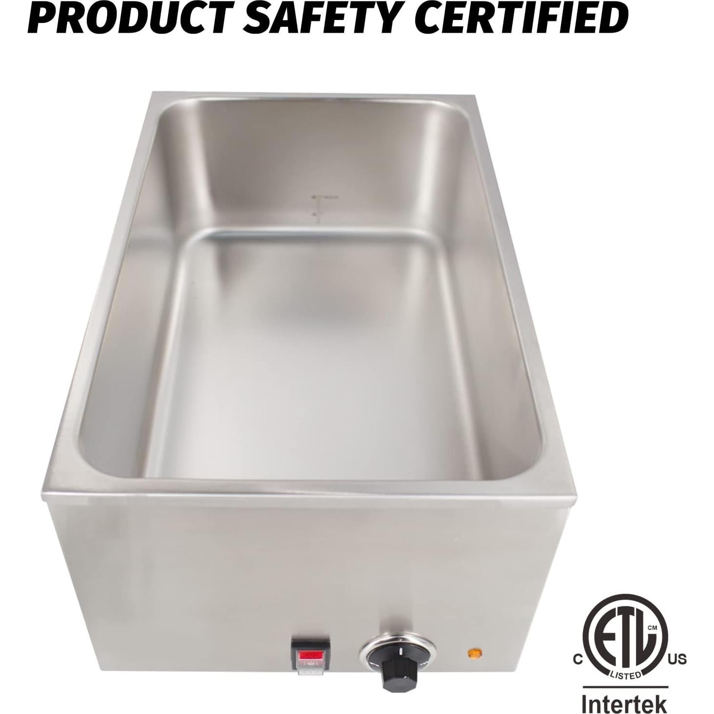 Calentador de Comida Comercial EASYROSE 1200W 53.9x33.8cm