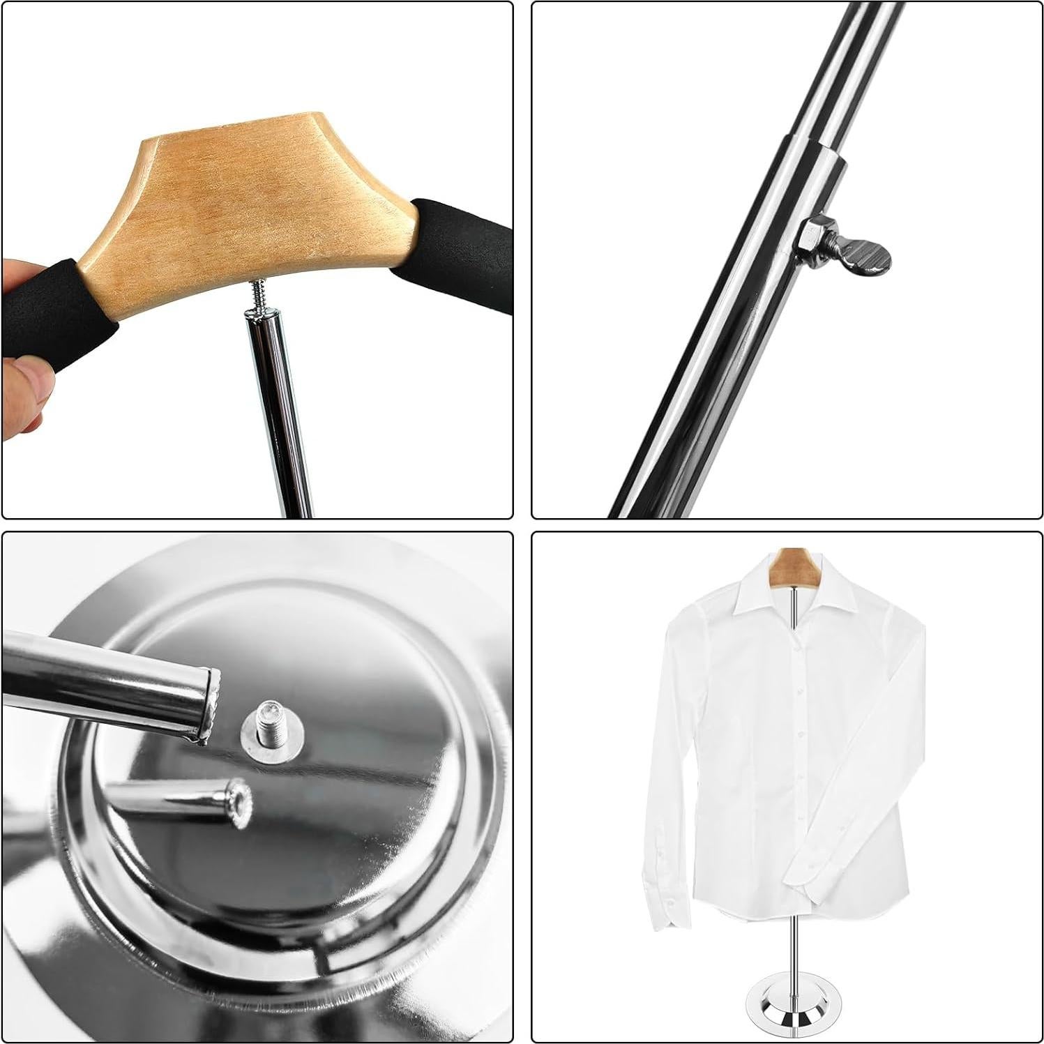 Soporte de Exhibición de Camisetas Ajustable Hlimior 43-79 cm